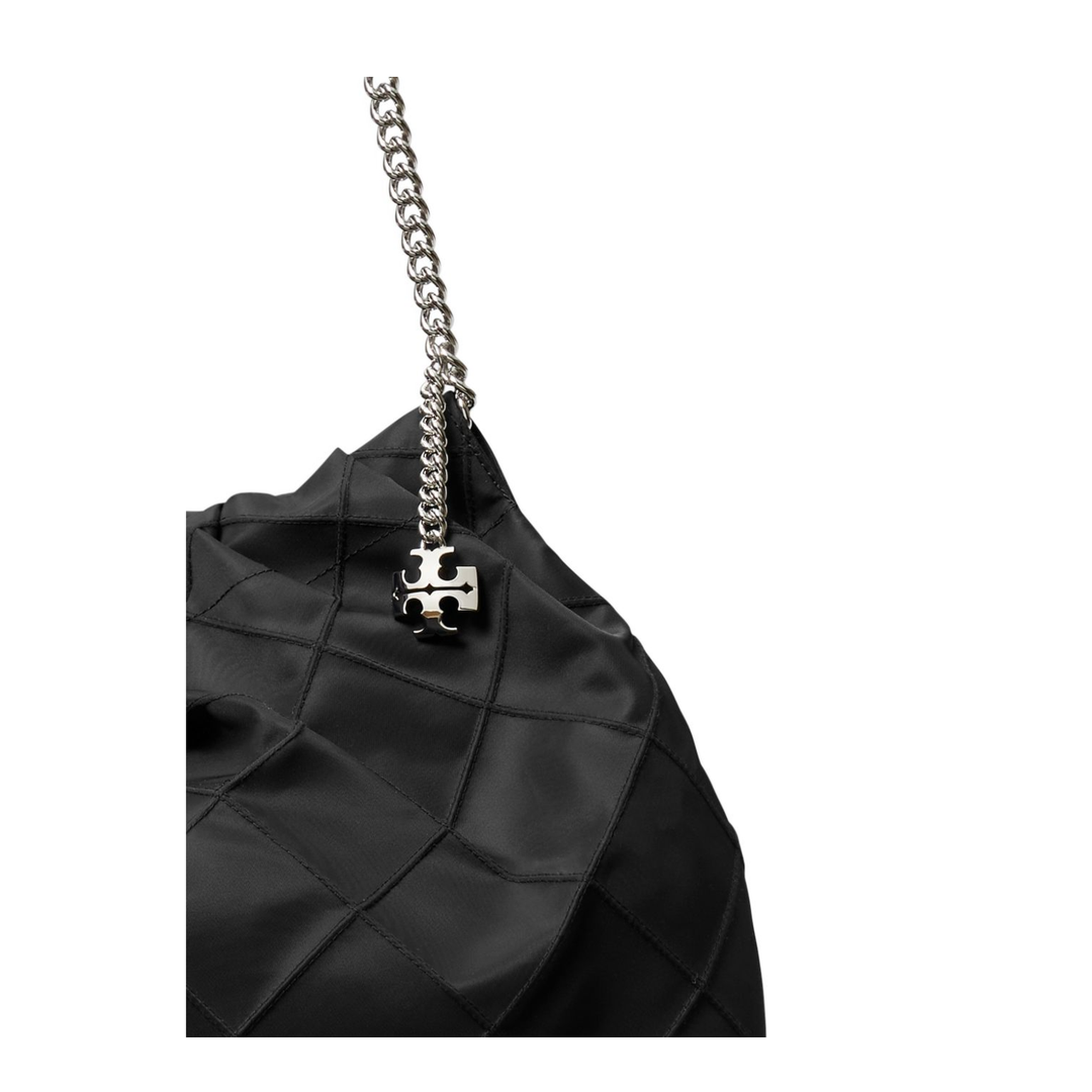 Fleming Nylon Hobo Bag - Black - Image 2