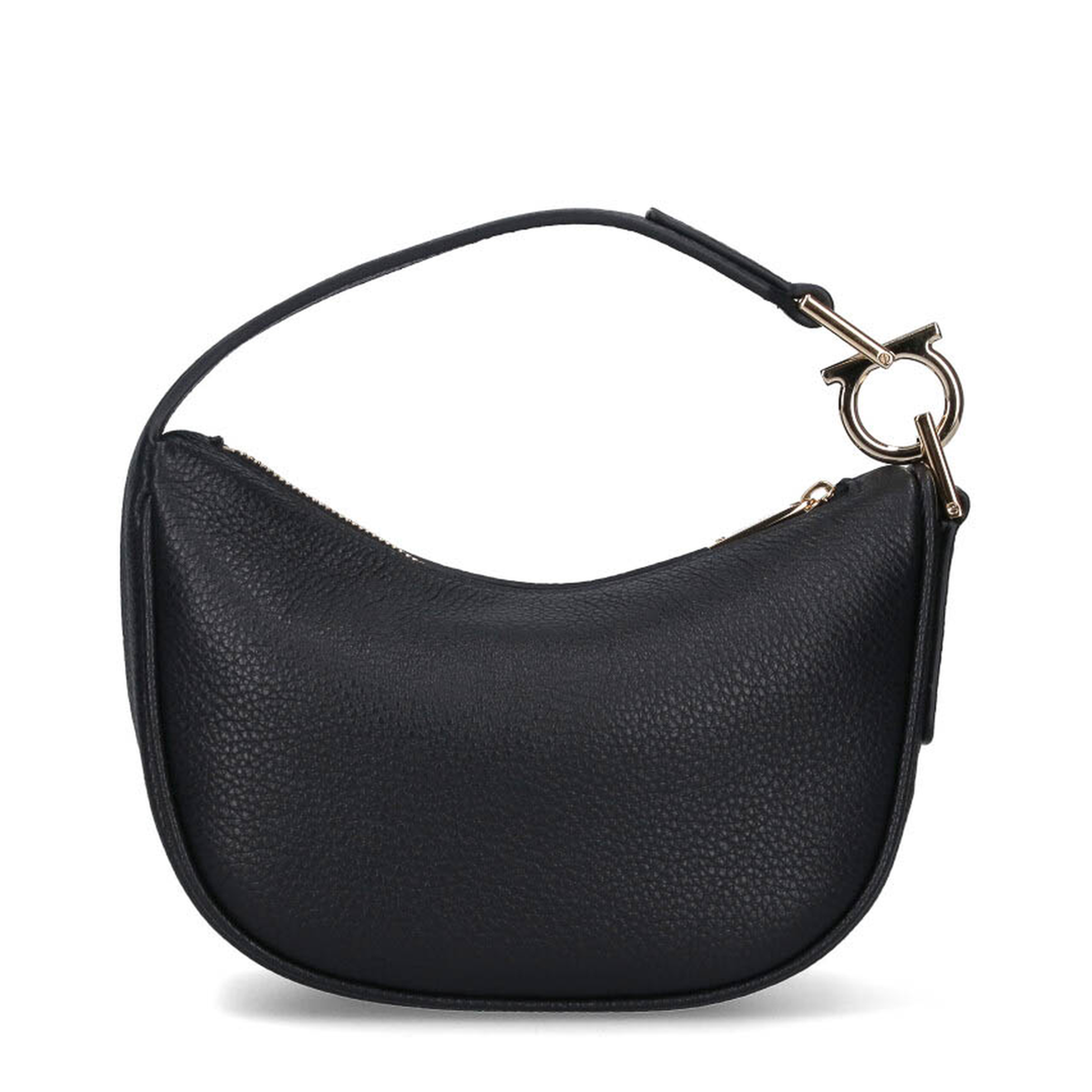 North-South Mini Hobo Bag - Black - Image 2