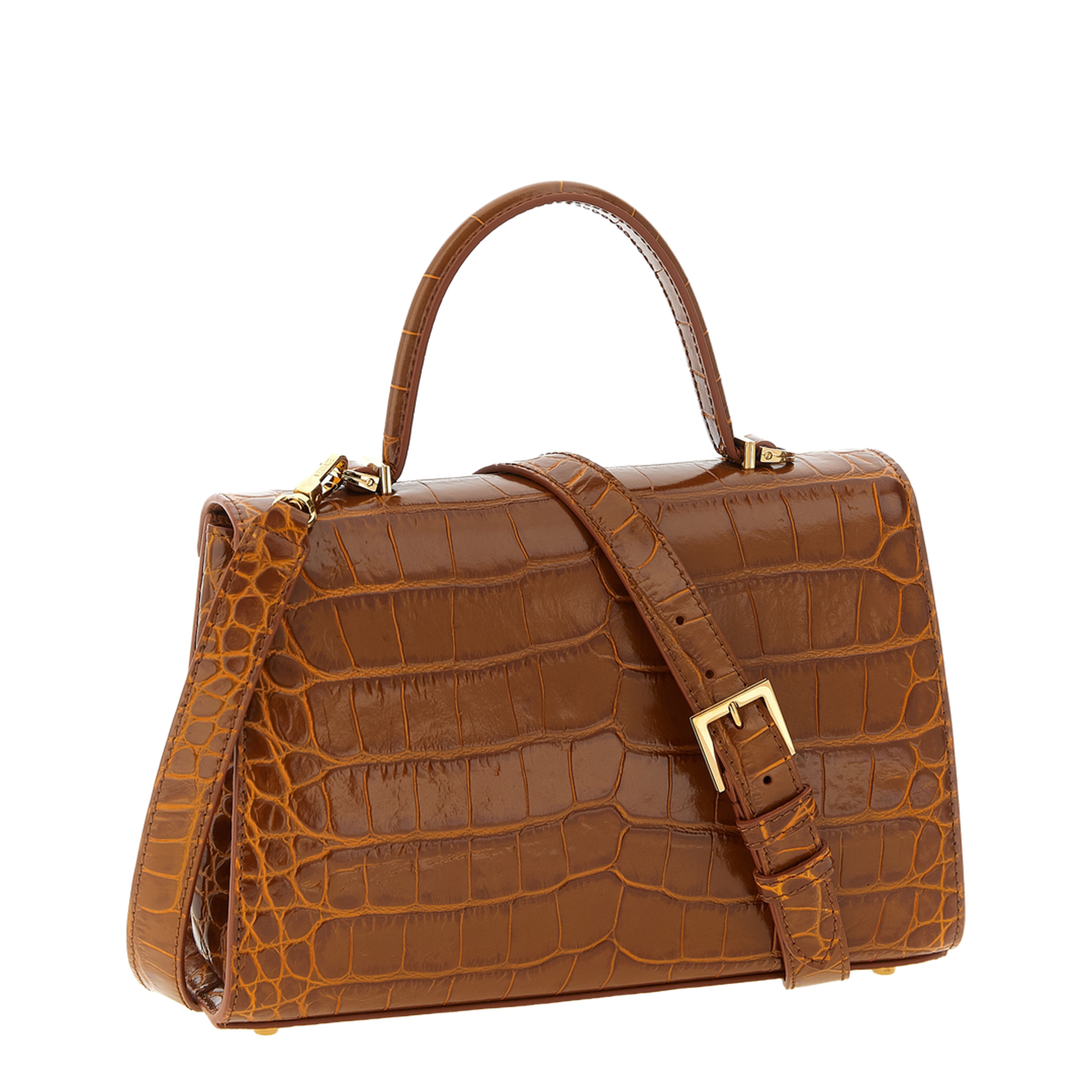 Medusa 95 Leather Handbag Brown - Image 2
