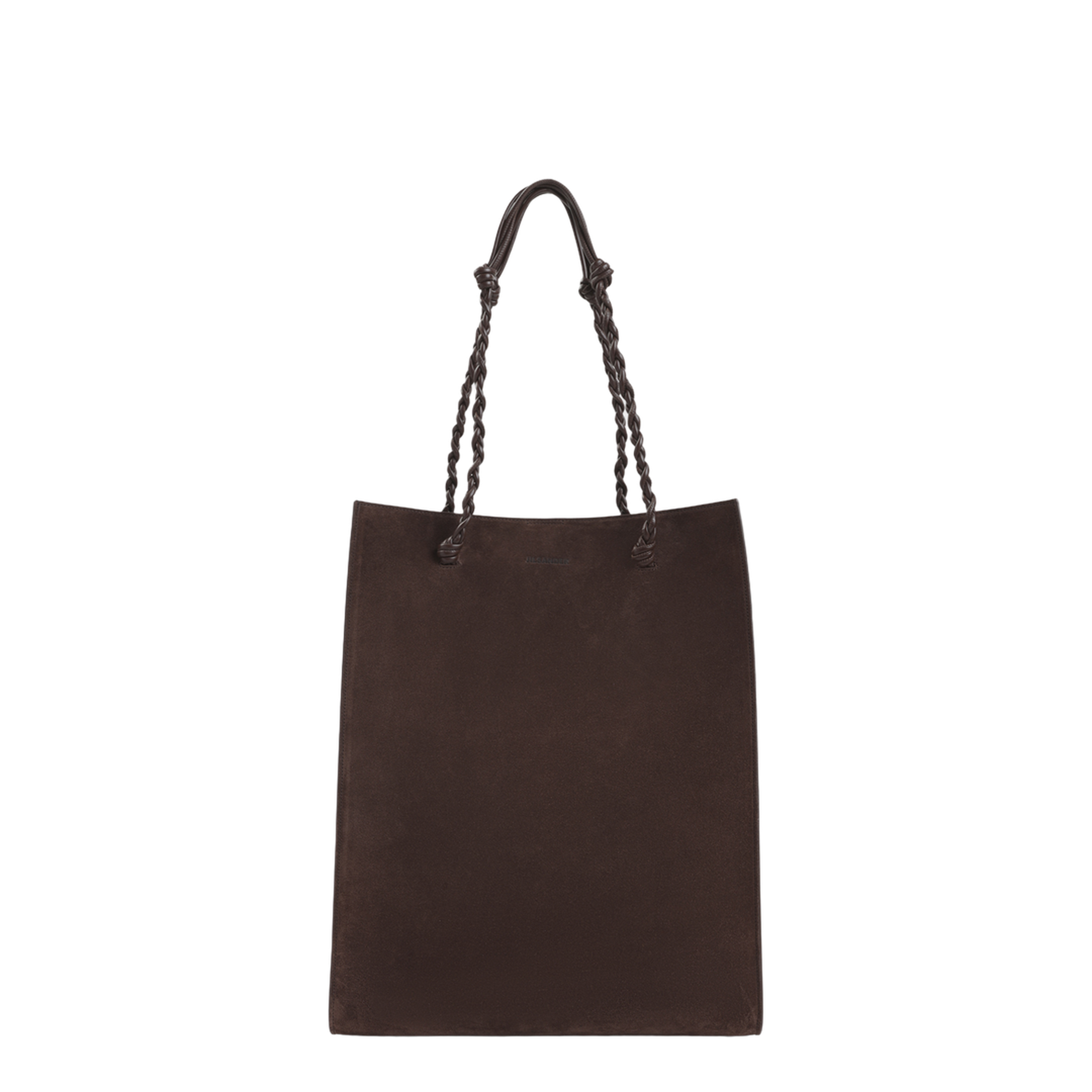 The Marino Calf Leather Tote - Midnight Brown - Image 1