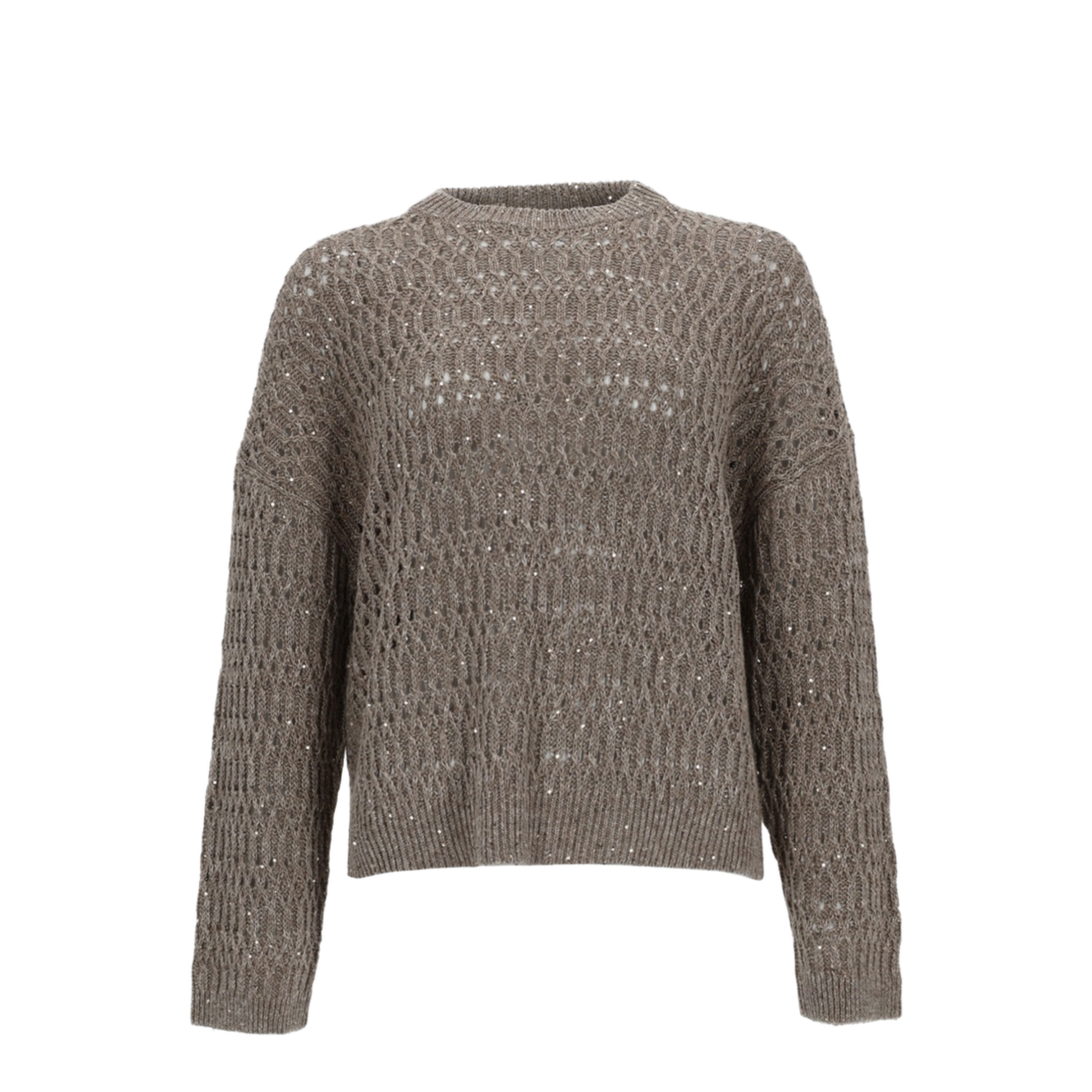 Linen Knitted Sweater Grey - Image 1