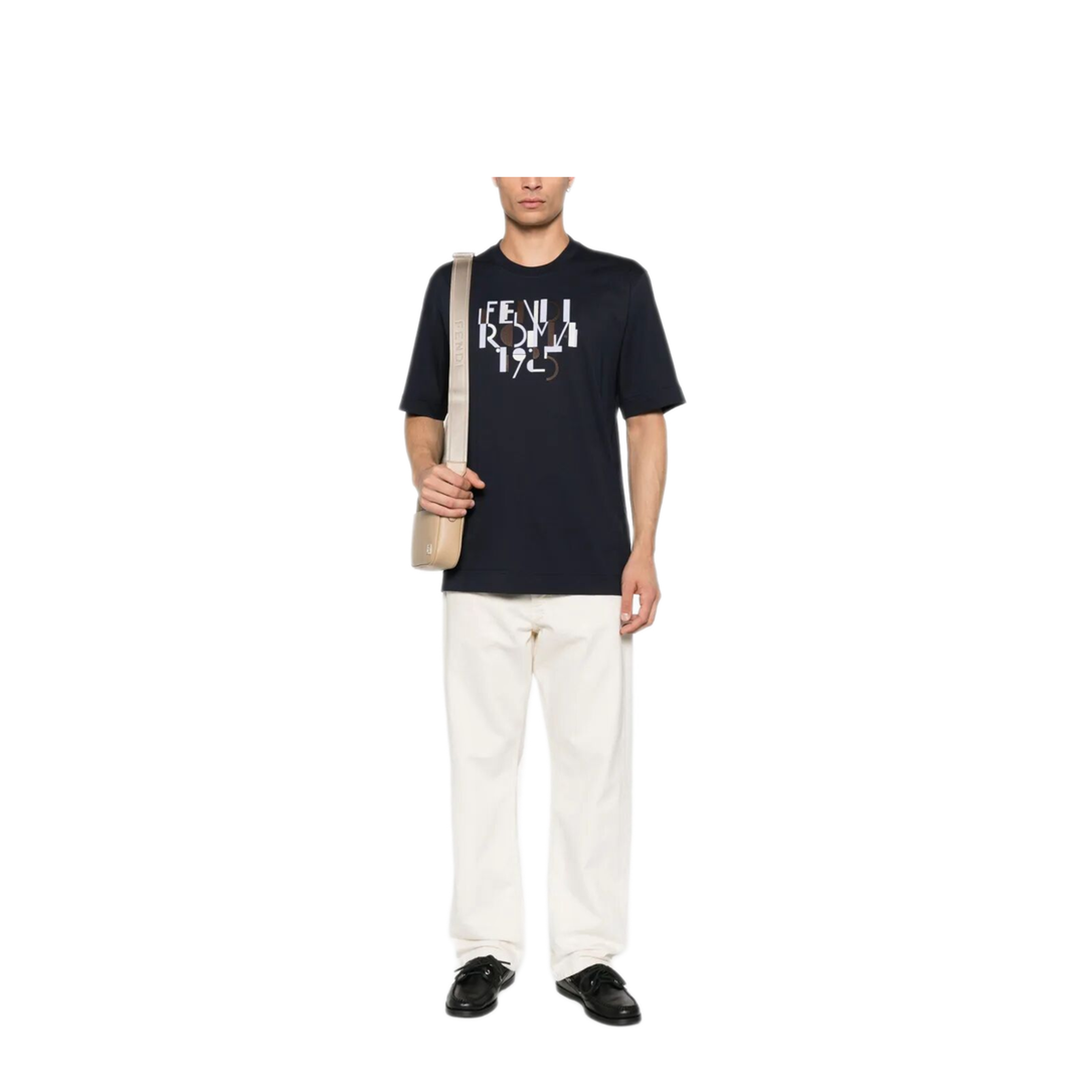Roma 1925 Print Cotton T-Shirt - Image 2