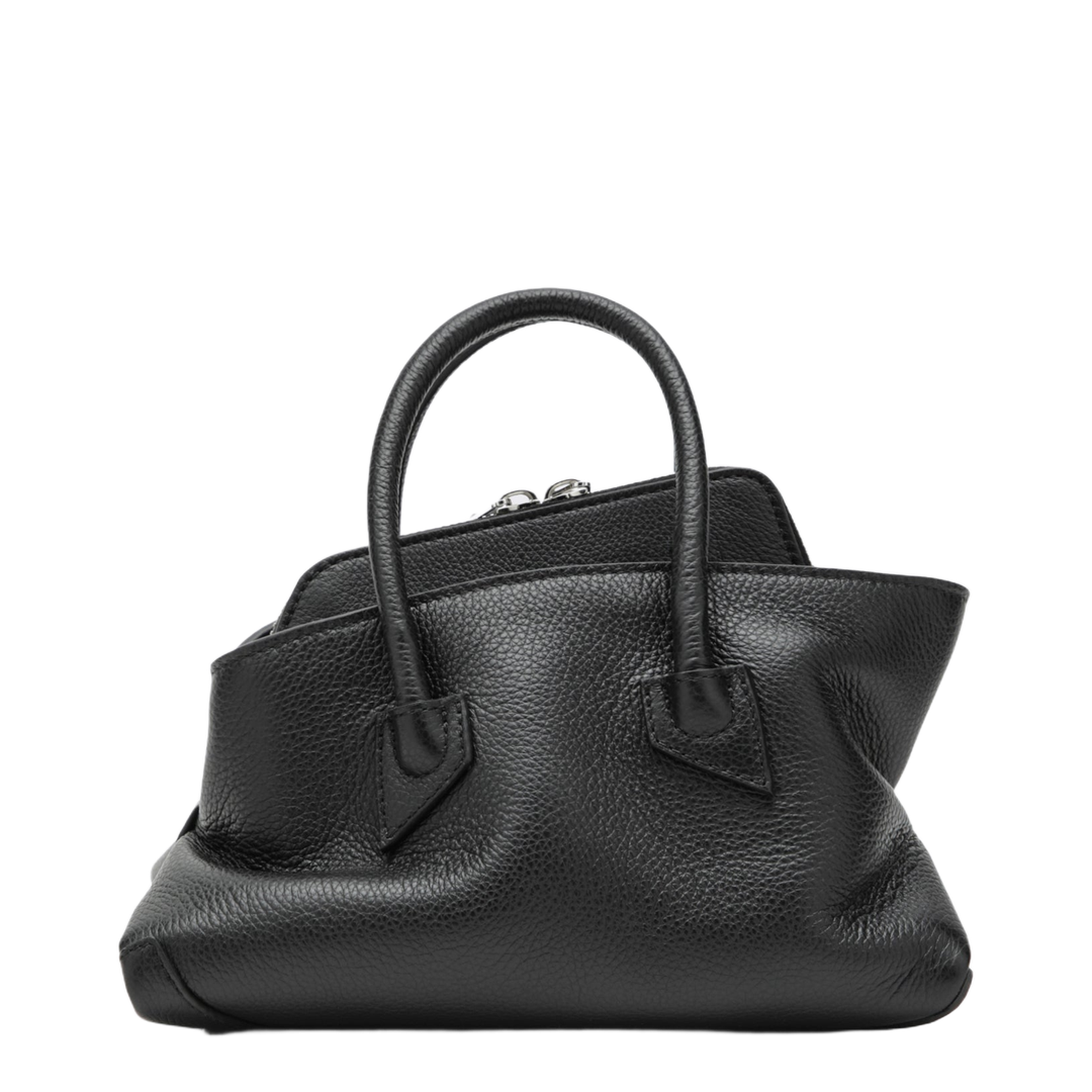 La Passeggiata Mini bag in black leather - Image 2