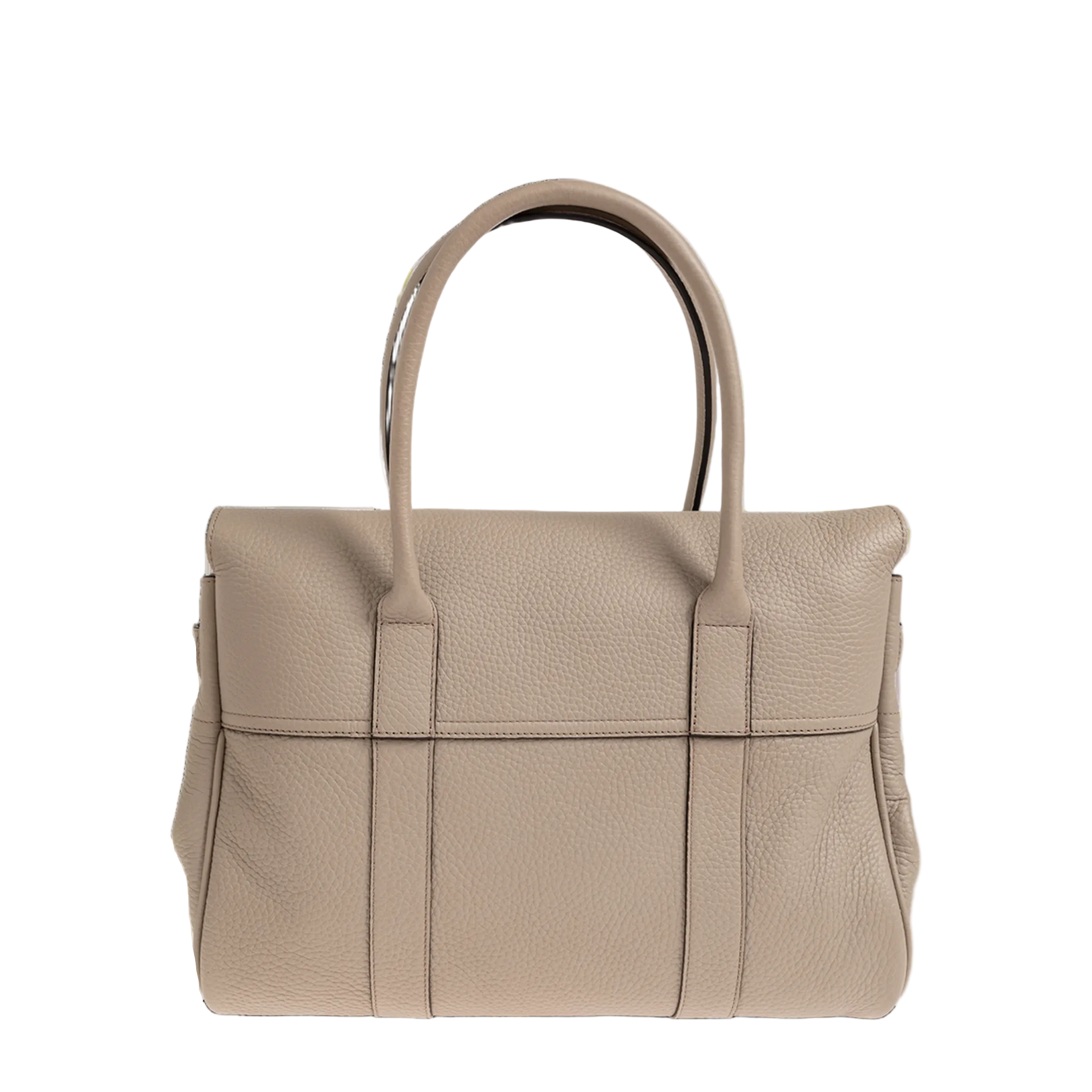 Bayswater Heavy Grain Leather Handbag - Cashmere Taupe - Image 3