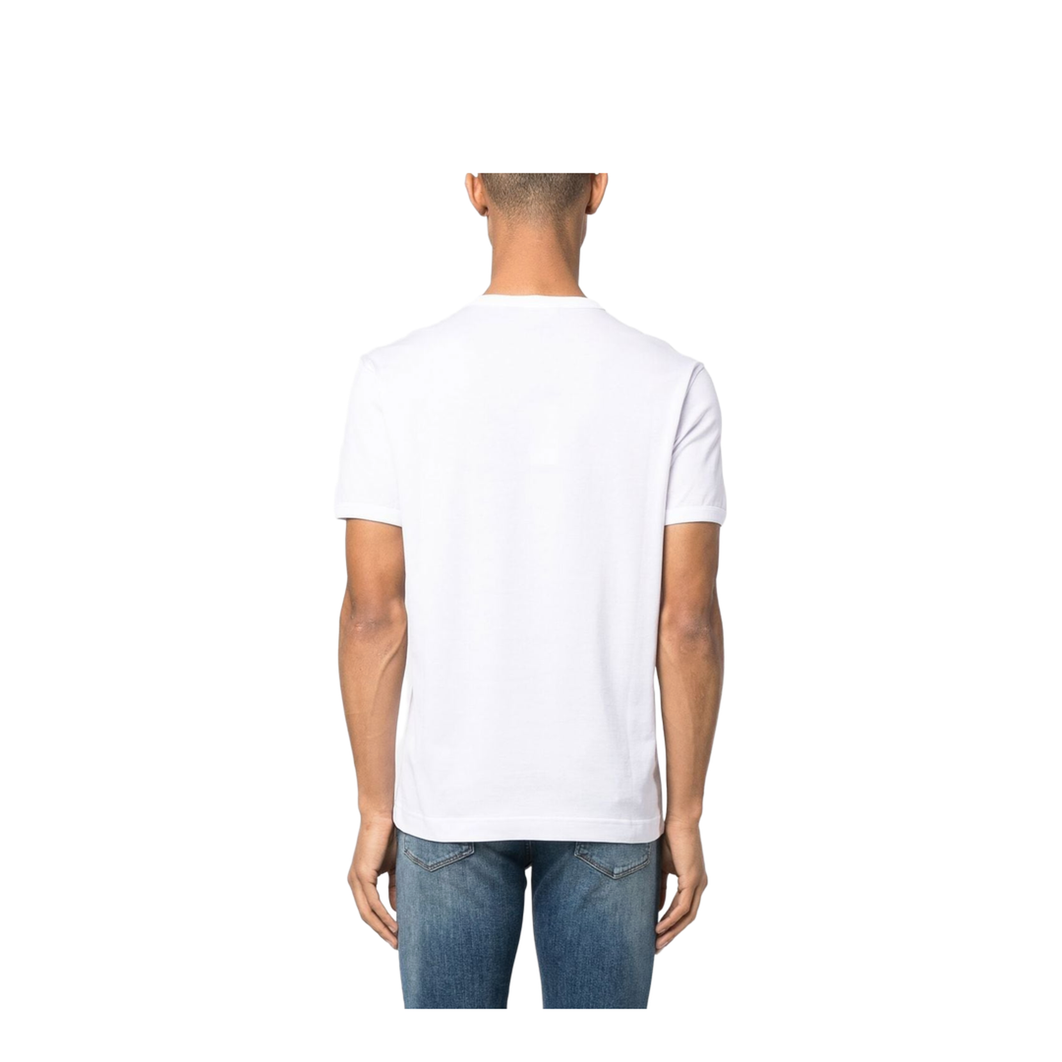 Cotton Jersey T-Shirt with Lurex Embroidery - Image 5