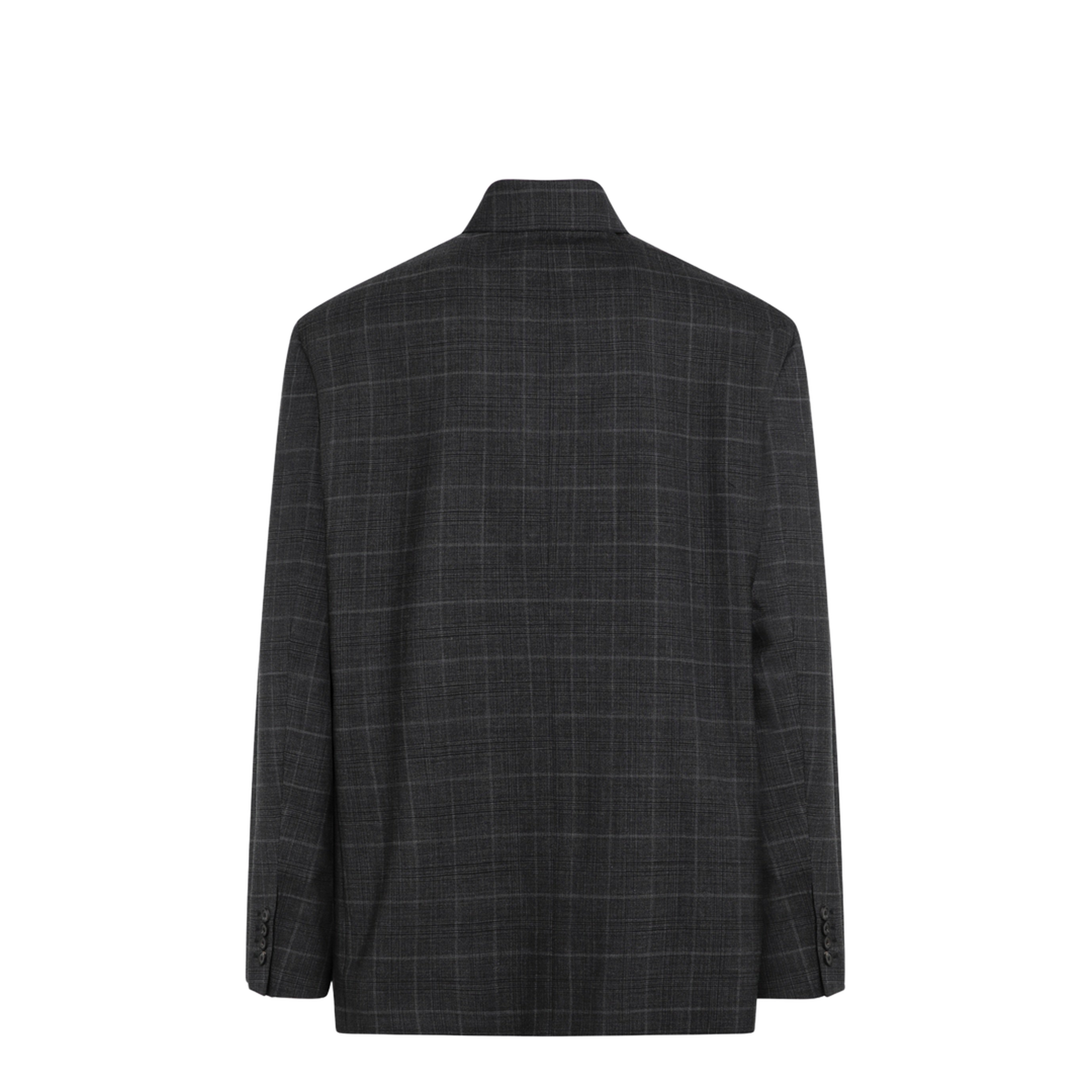 Grey Check Wool Jacket - Image 2