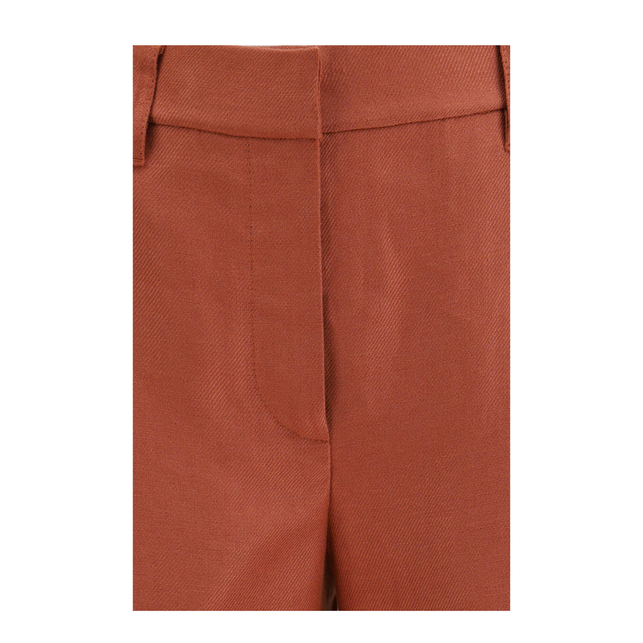 Wide-Leg Pants In Linen With Elastic Waistband And Belt Loops - Image 3