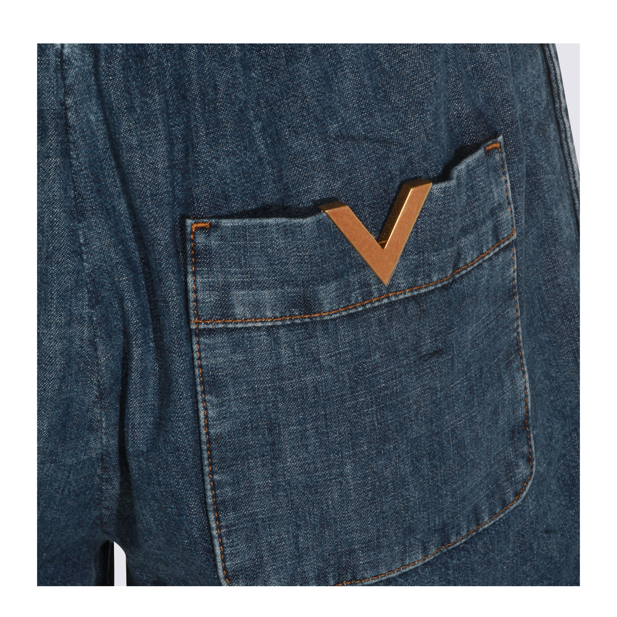 Women's Short Denim Blue - Image 6