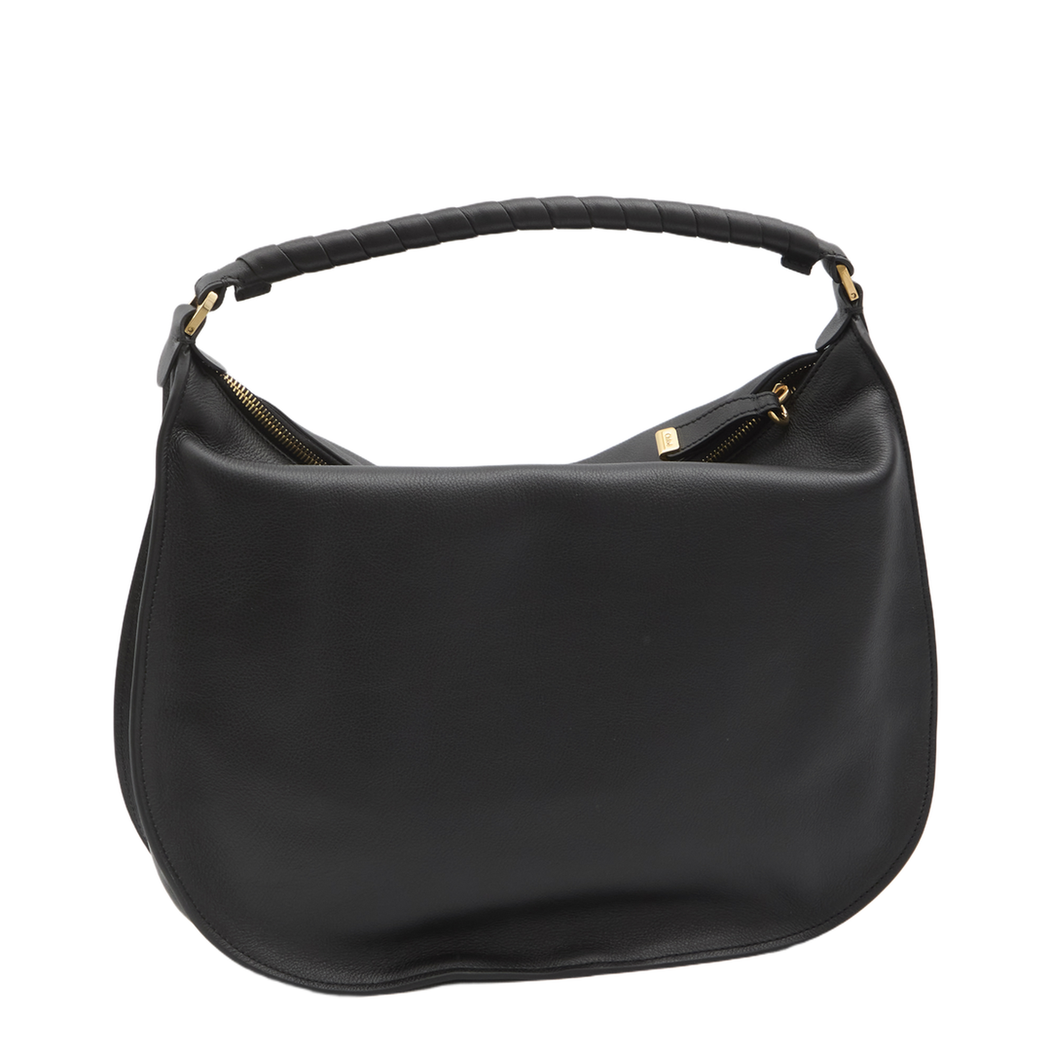 Shoulder Bag in Soft Leather Black - Image 2