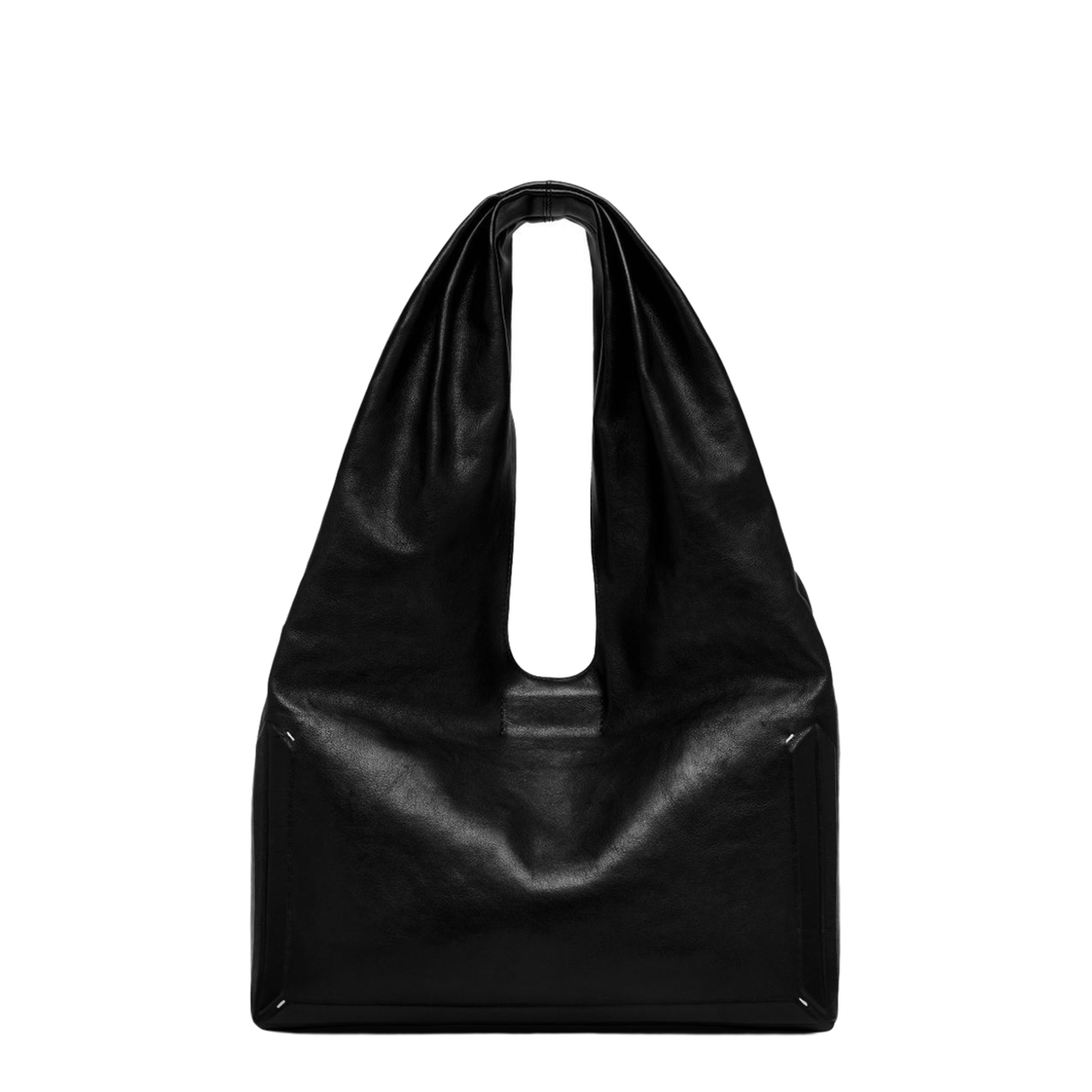 Box Bag Medium Ovine Leather Top Handle Bag - Noir - Image 6