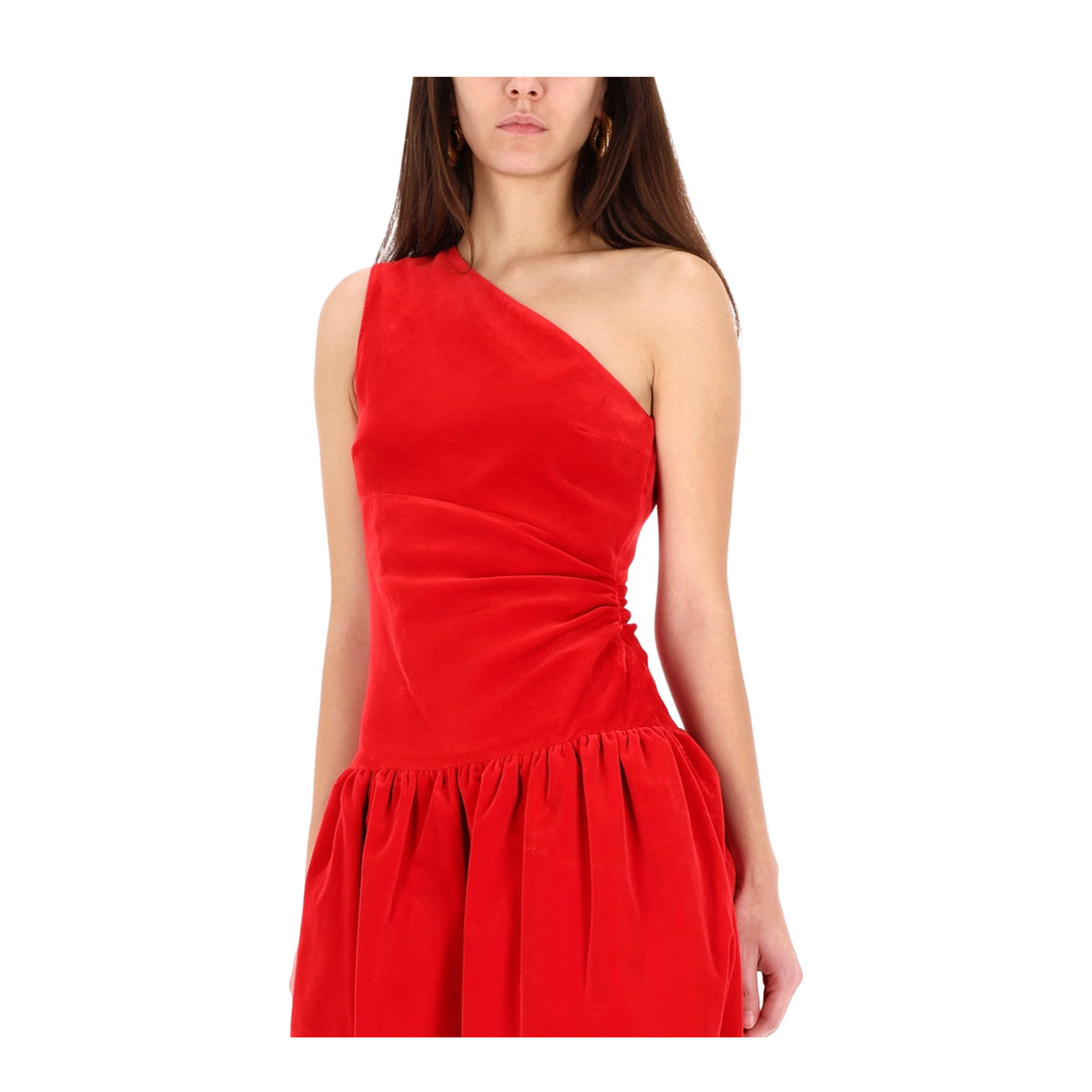 One-Shoulder Mini Dress Bloomer Effect - Image 4