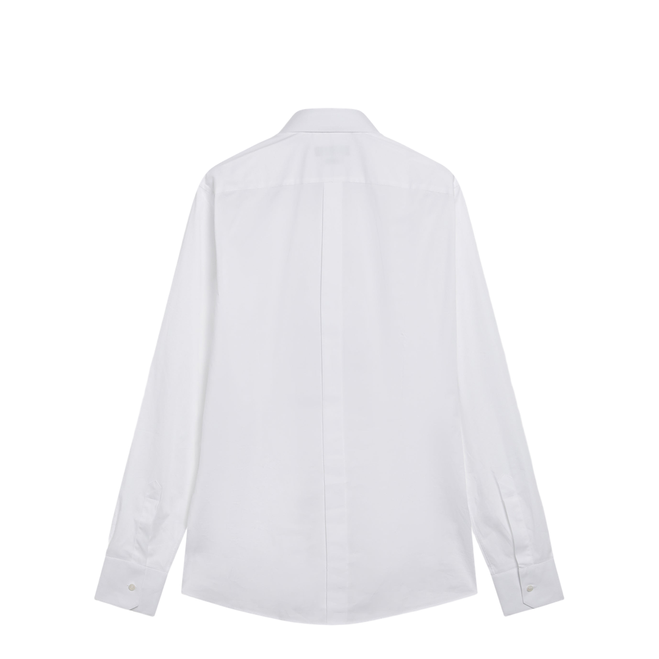 Gold Fit Stretch Poplin Shirt in Optical White - Image 2