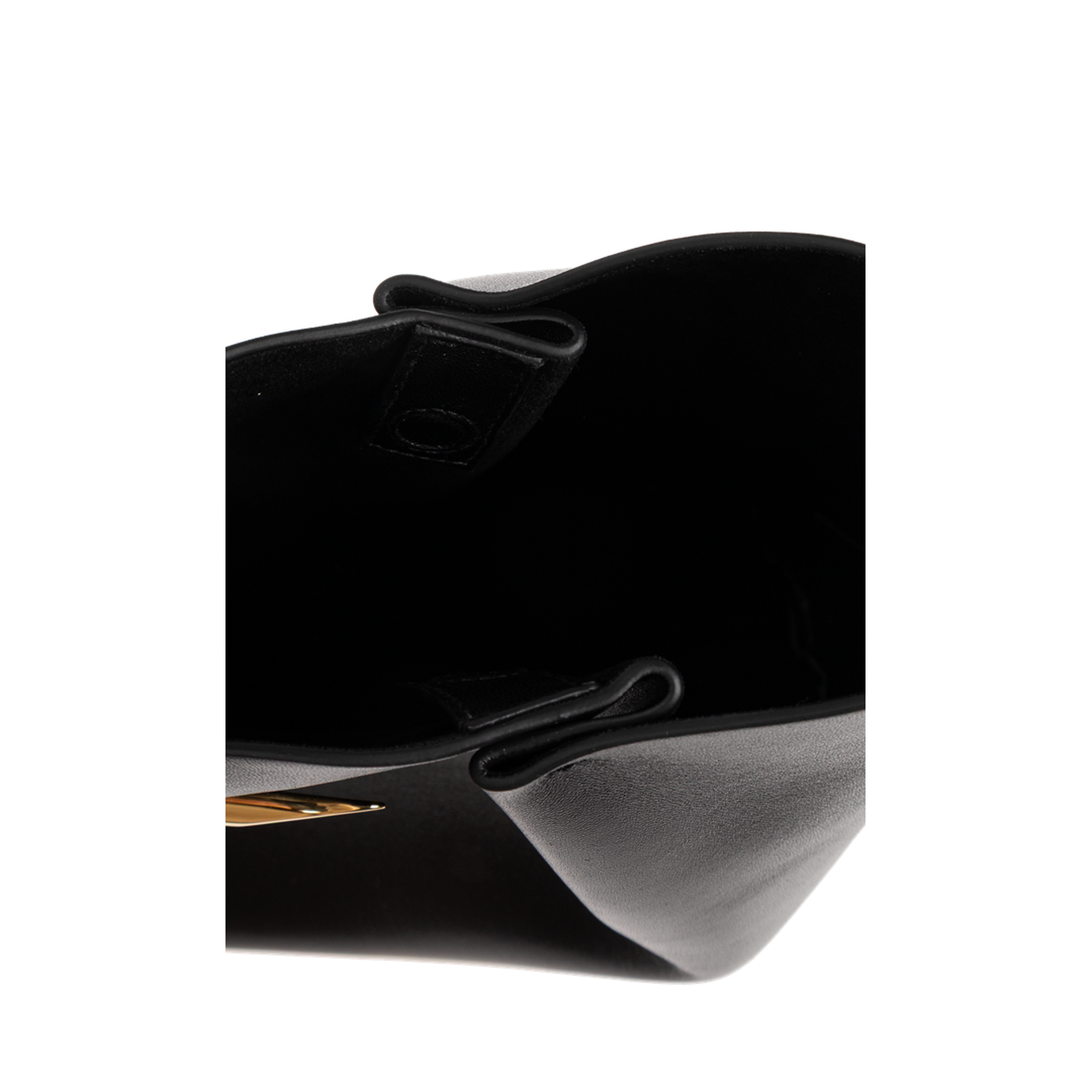 Pinch Me Medium Nappa Leather Pouch - Black - Image 5