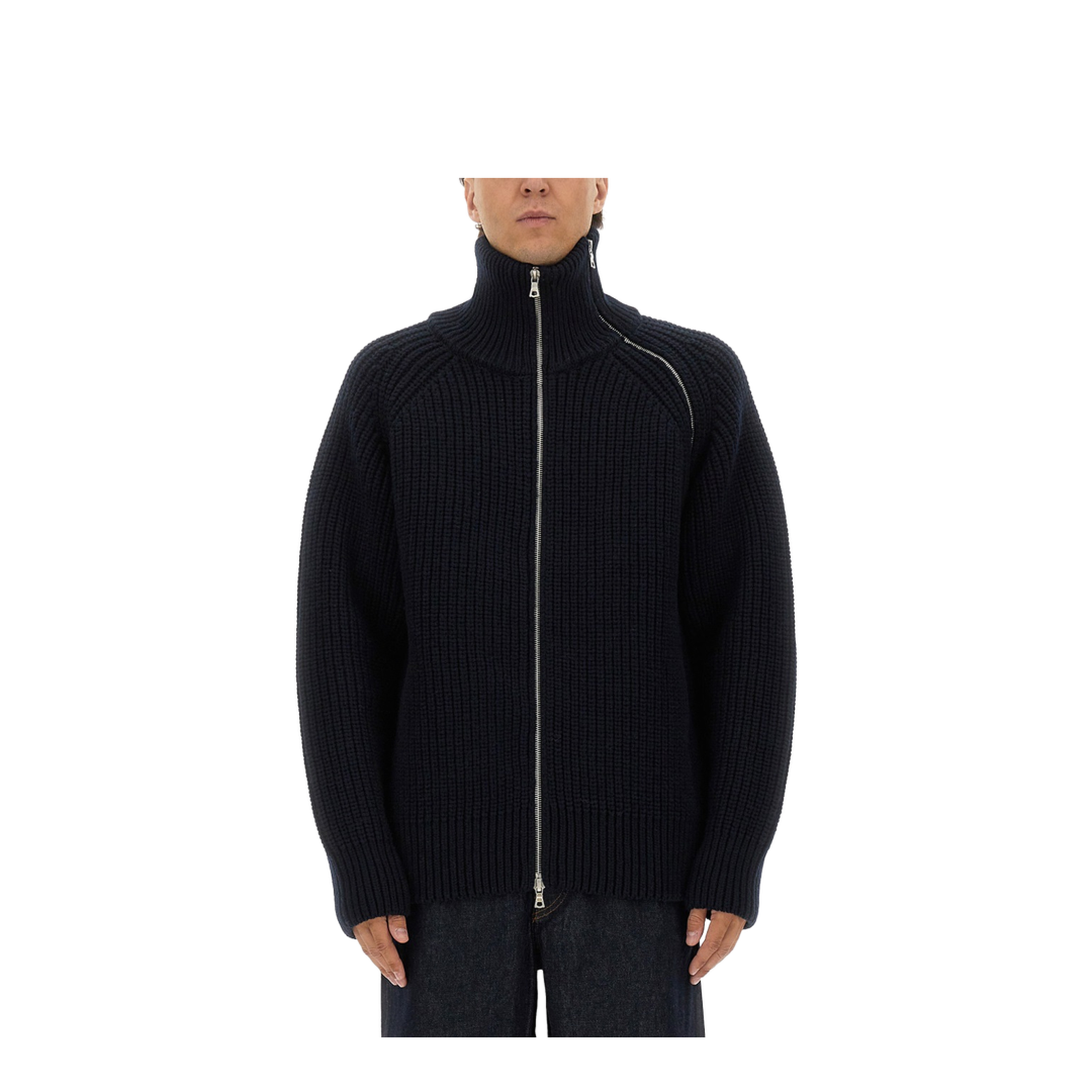 Zippered Wool Sweater - Image 1
