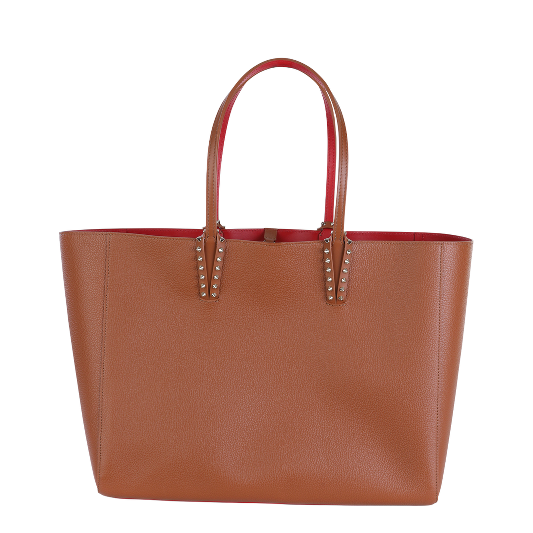 Cabata Studded Leather Shoulder Bag - Brown - Image 5