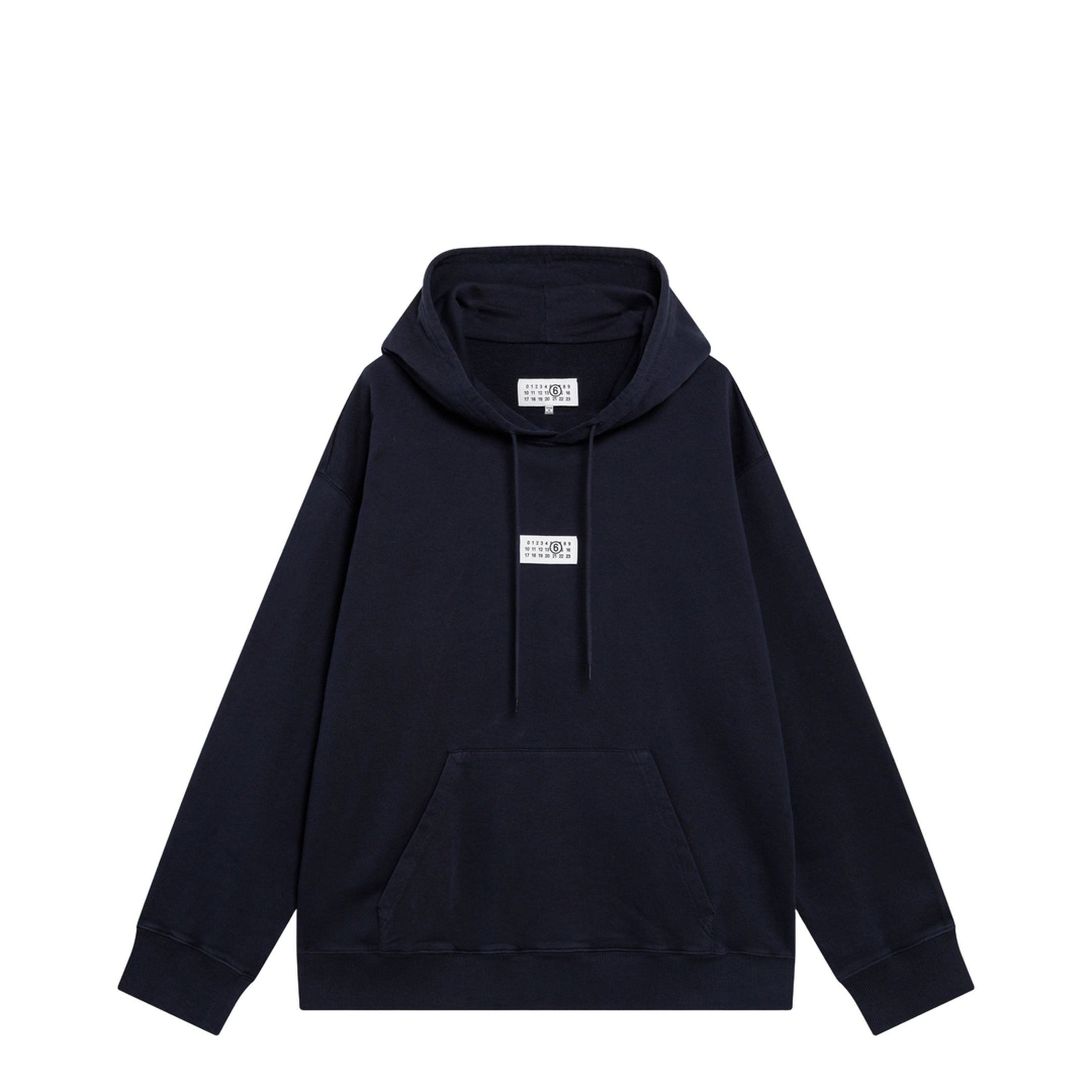 Navy Blue Cotton Hoodie - Image 1