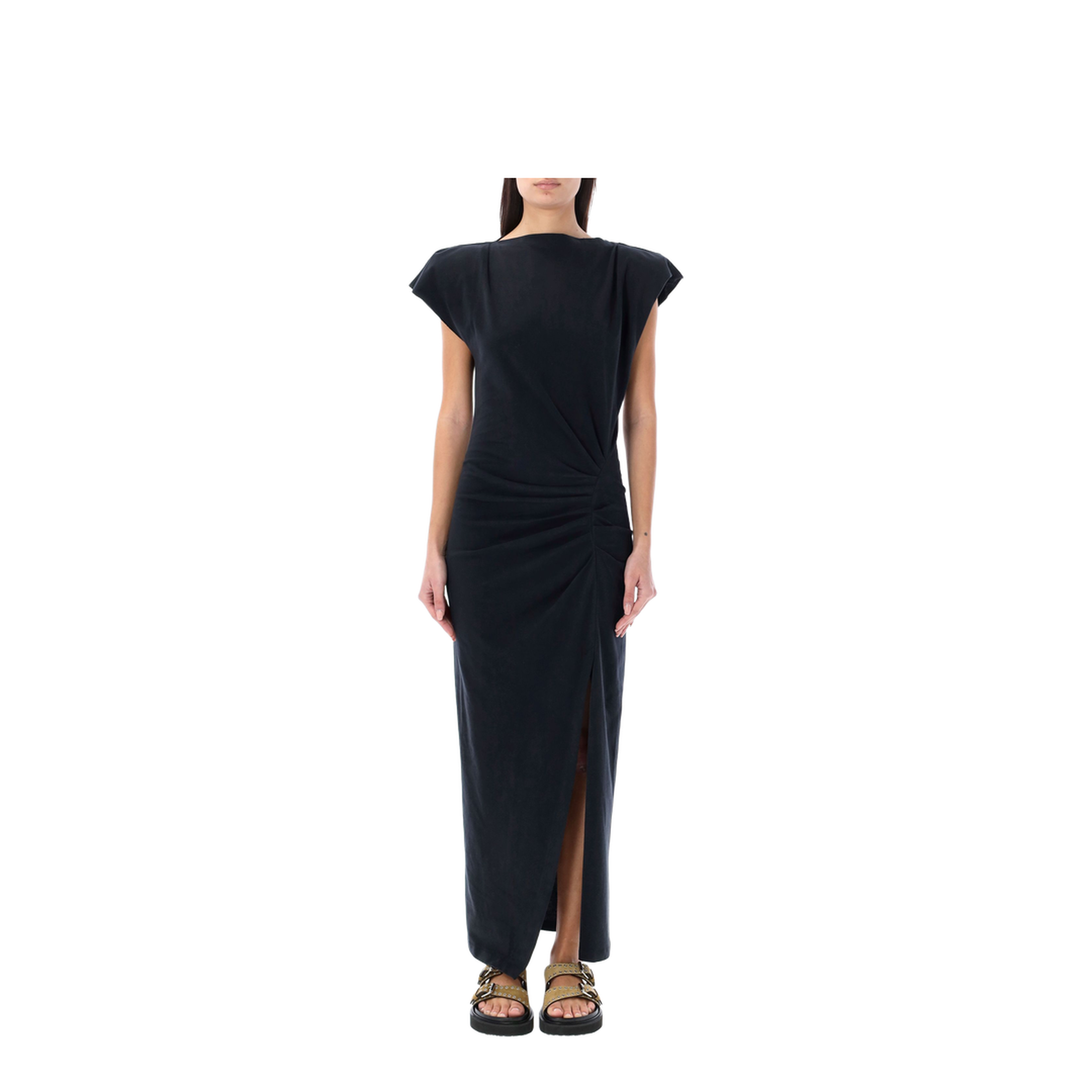 Long Black Nadela Jersey Dress - Image 1