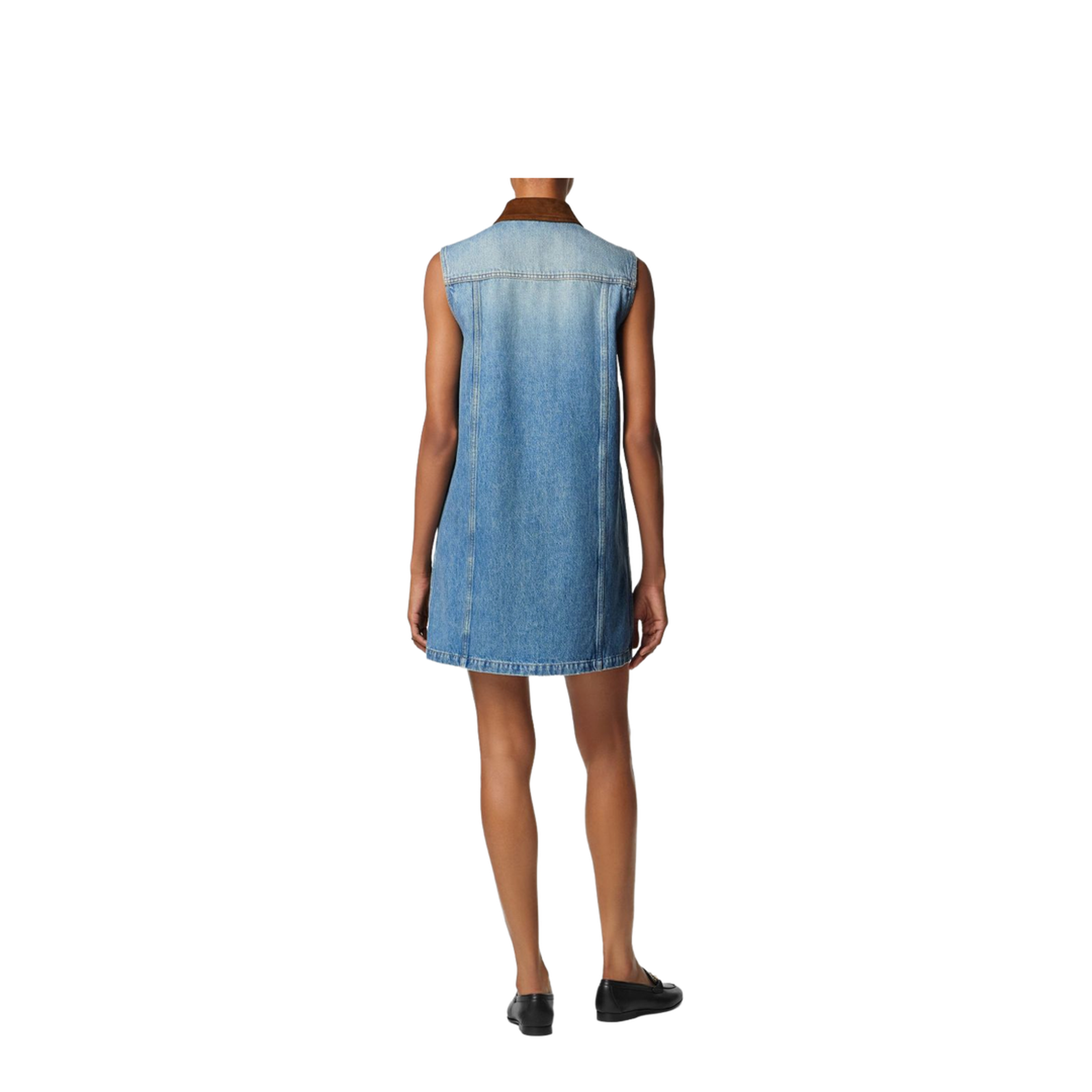 Women's Denim Stone Wash Dress - Image 2