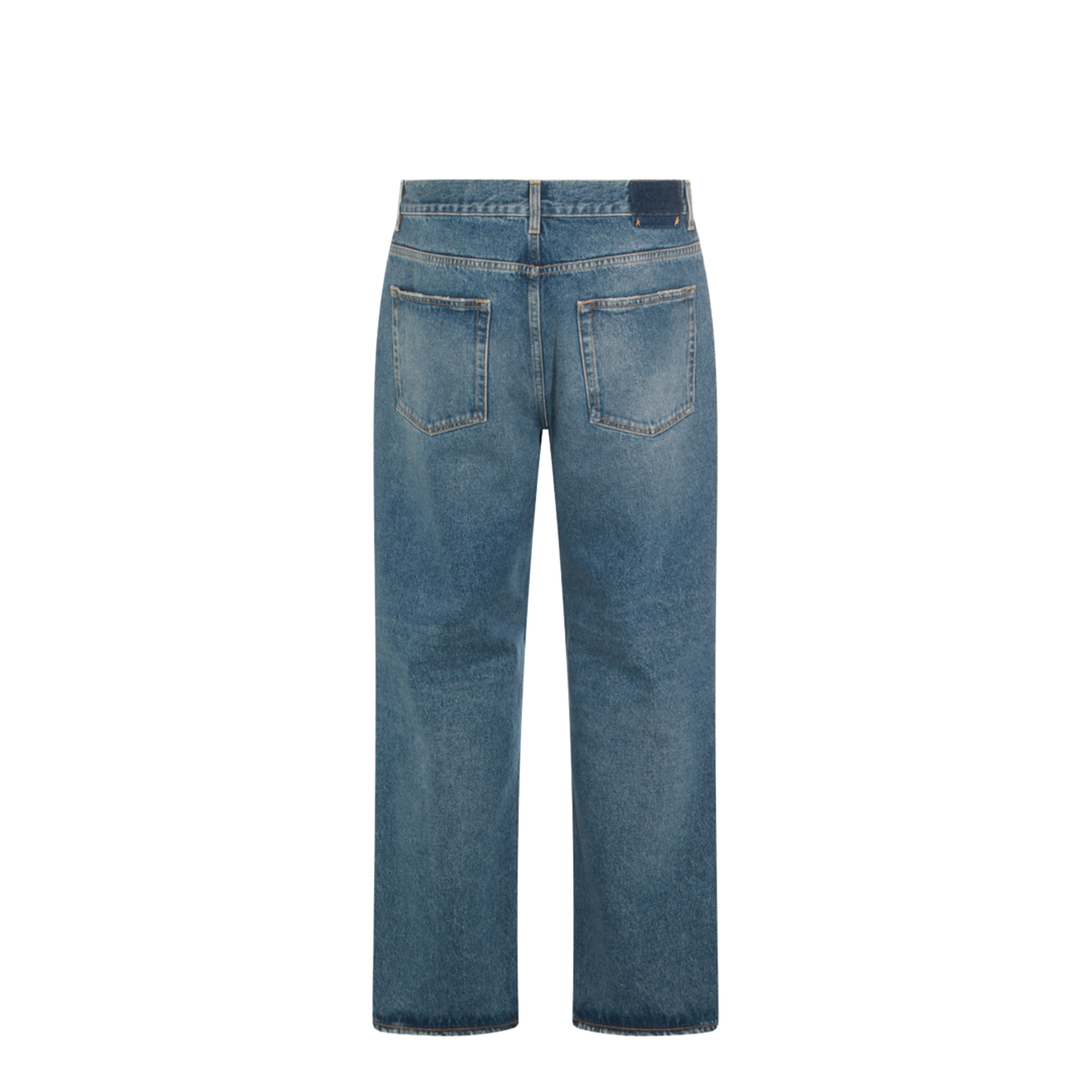 Blue Medium Wash Loose Jeans - Image 3