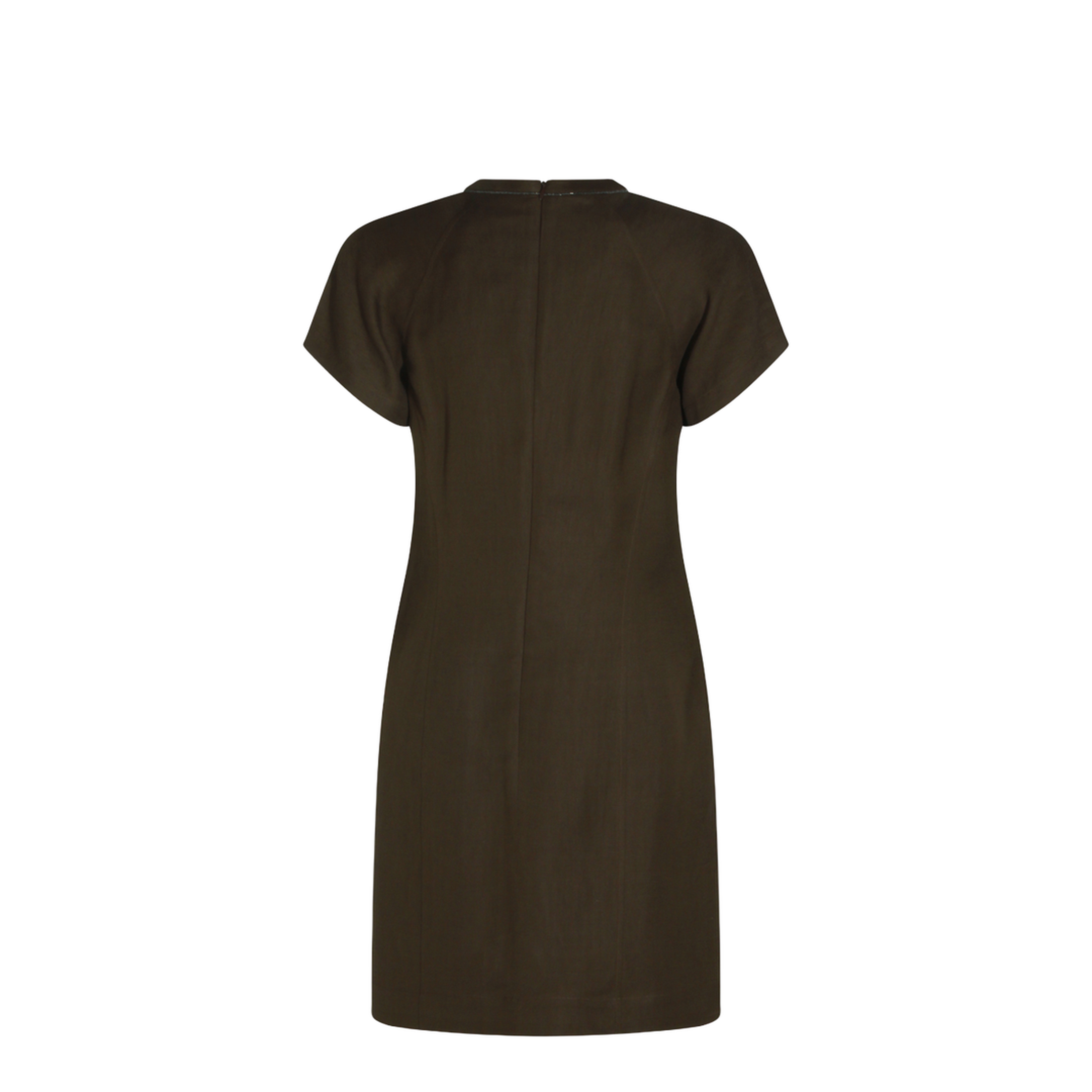 Brown Viscose Blend Dress - Image 4
