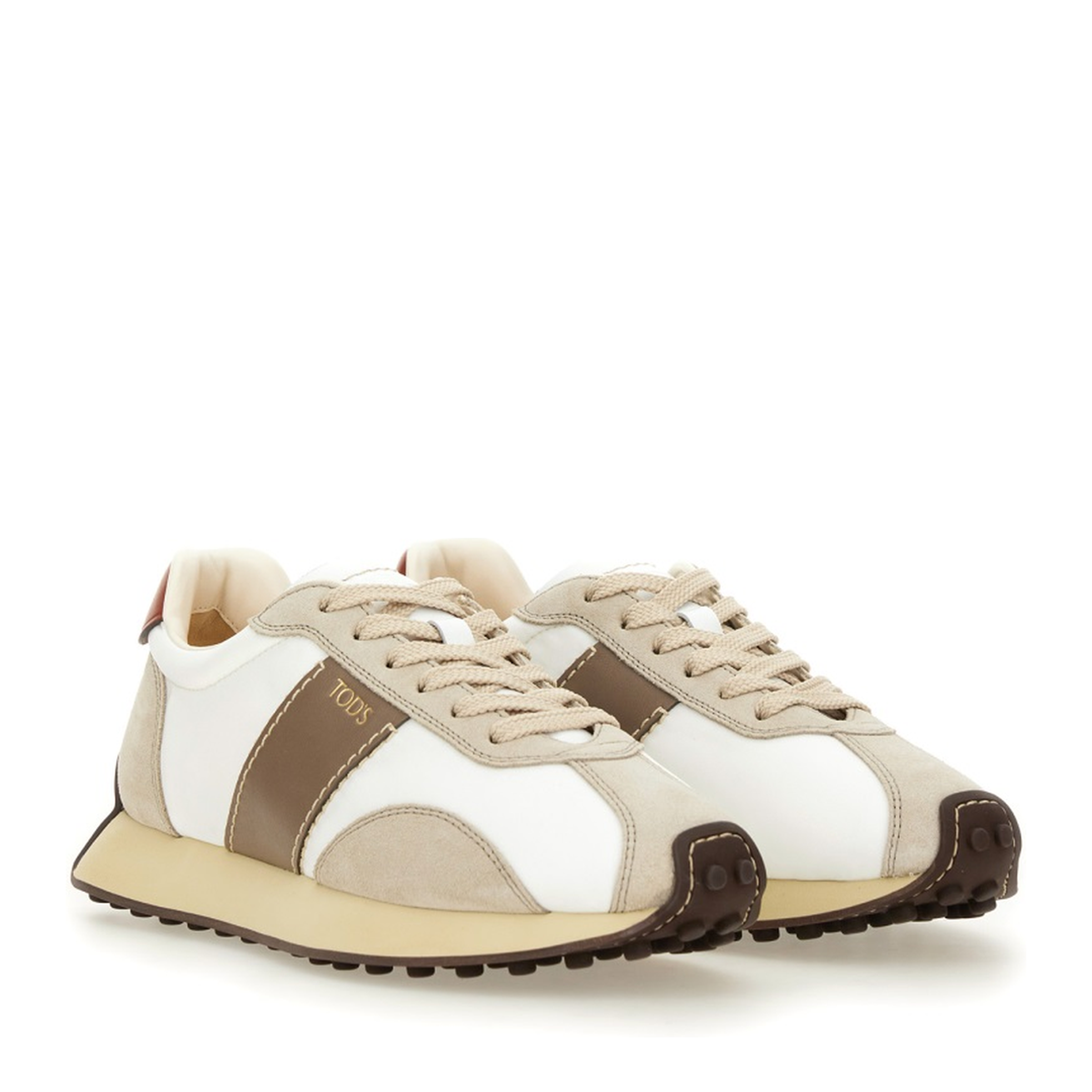 Leather and Fabric Sneaker - Image 2