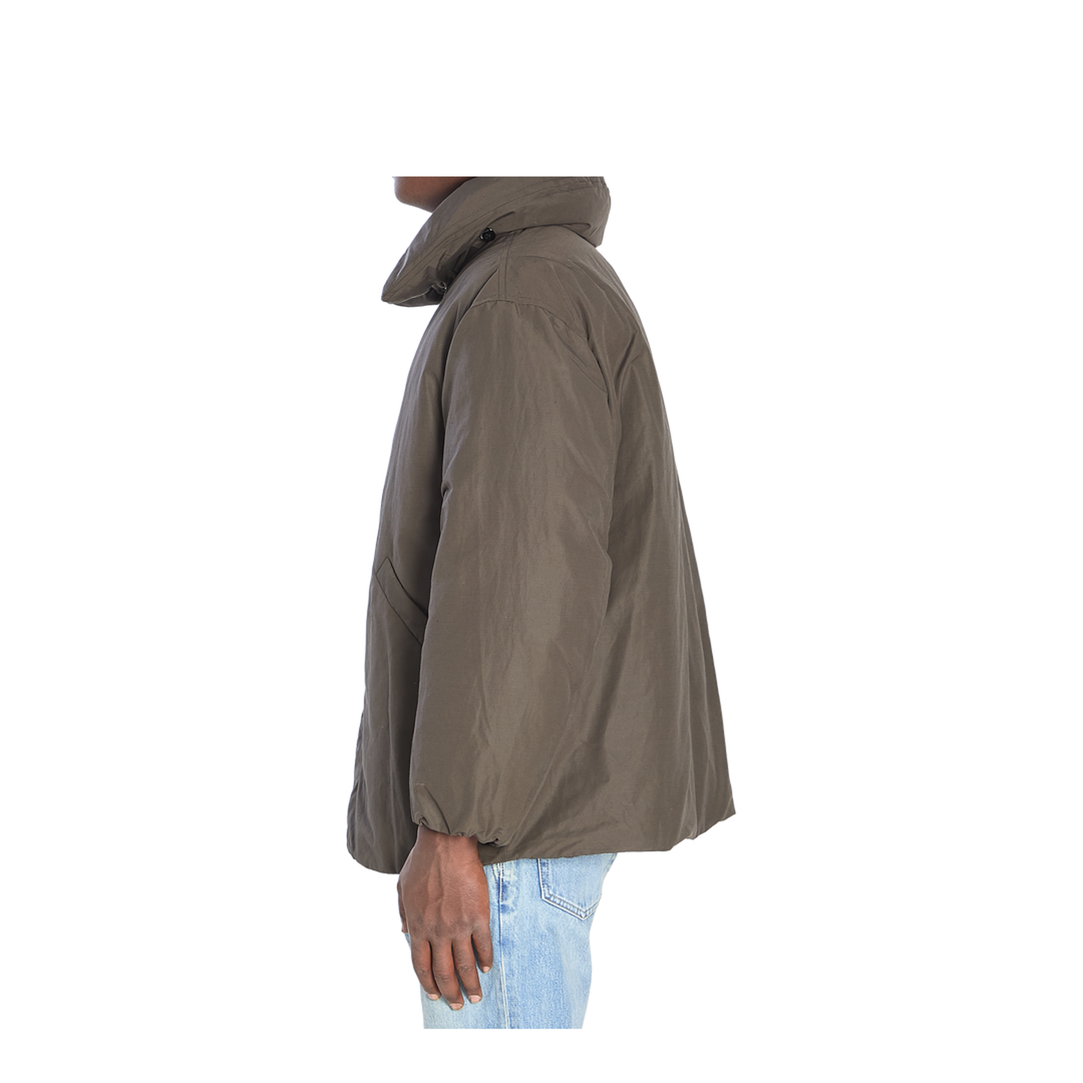 Puffer Blouson Jacket in Black - Image 3