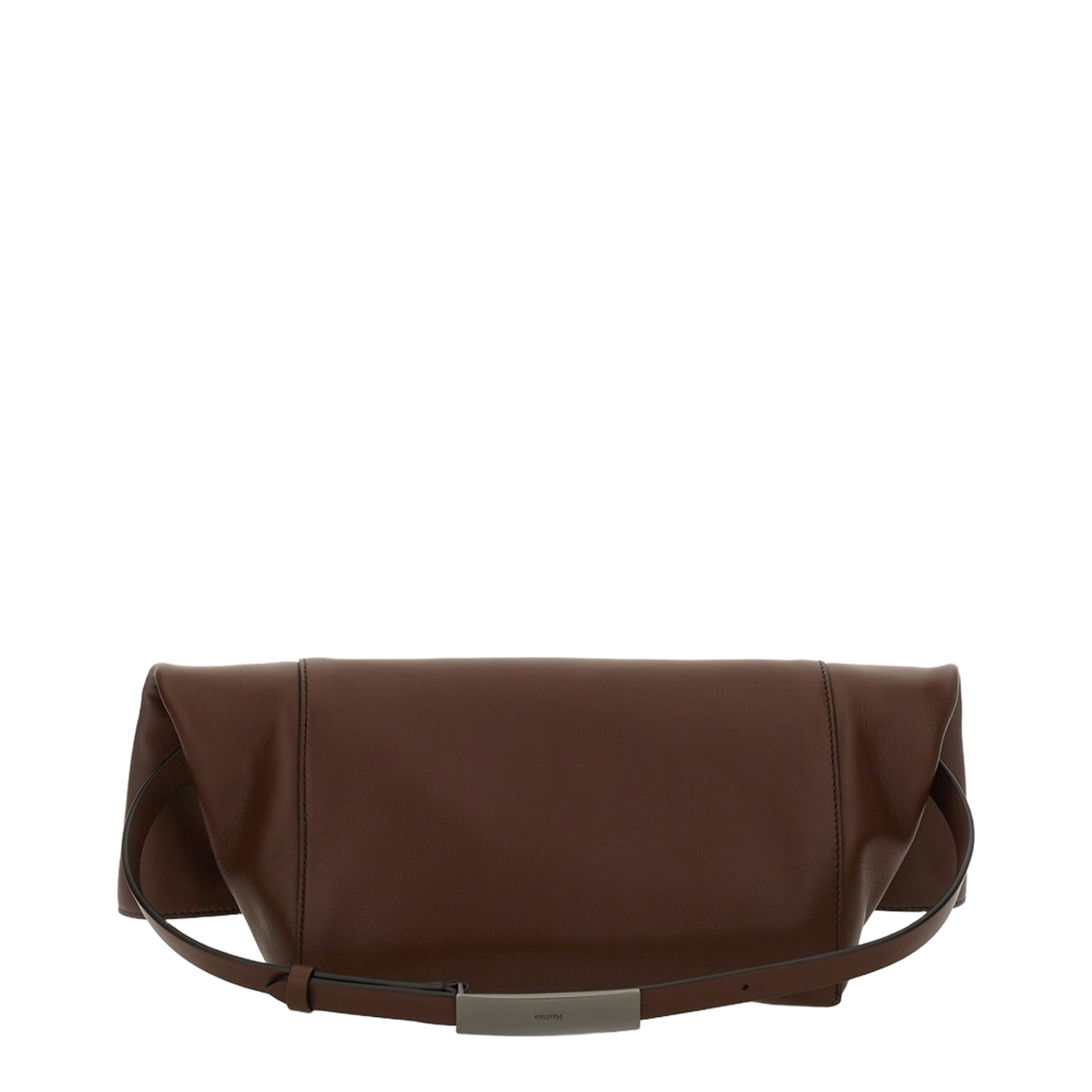 Medium Calfskin Clutch - Dark Brown - Image 2