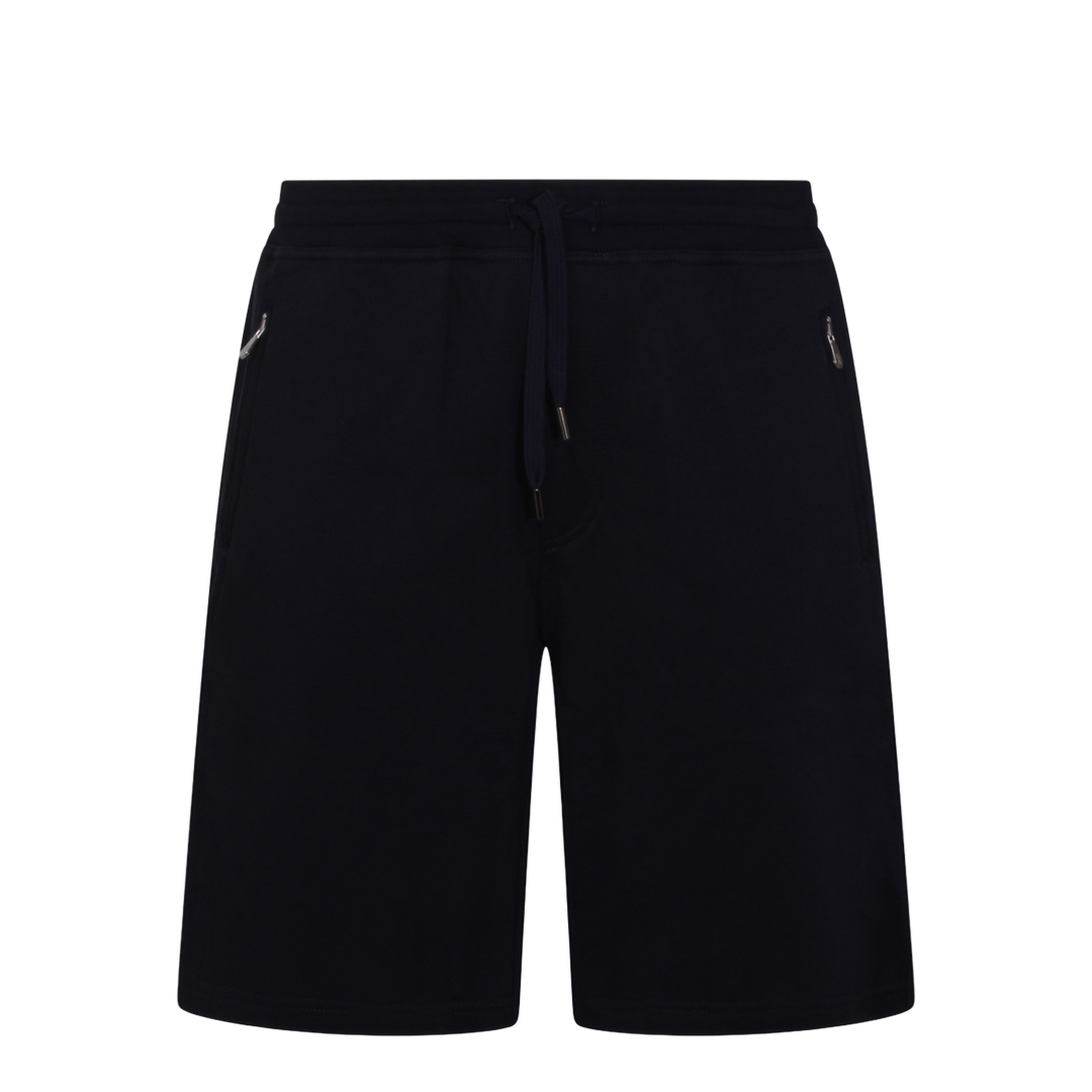 Techno Cotton Fleece Bermuda Shorts Black - Image 2
