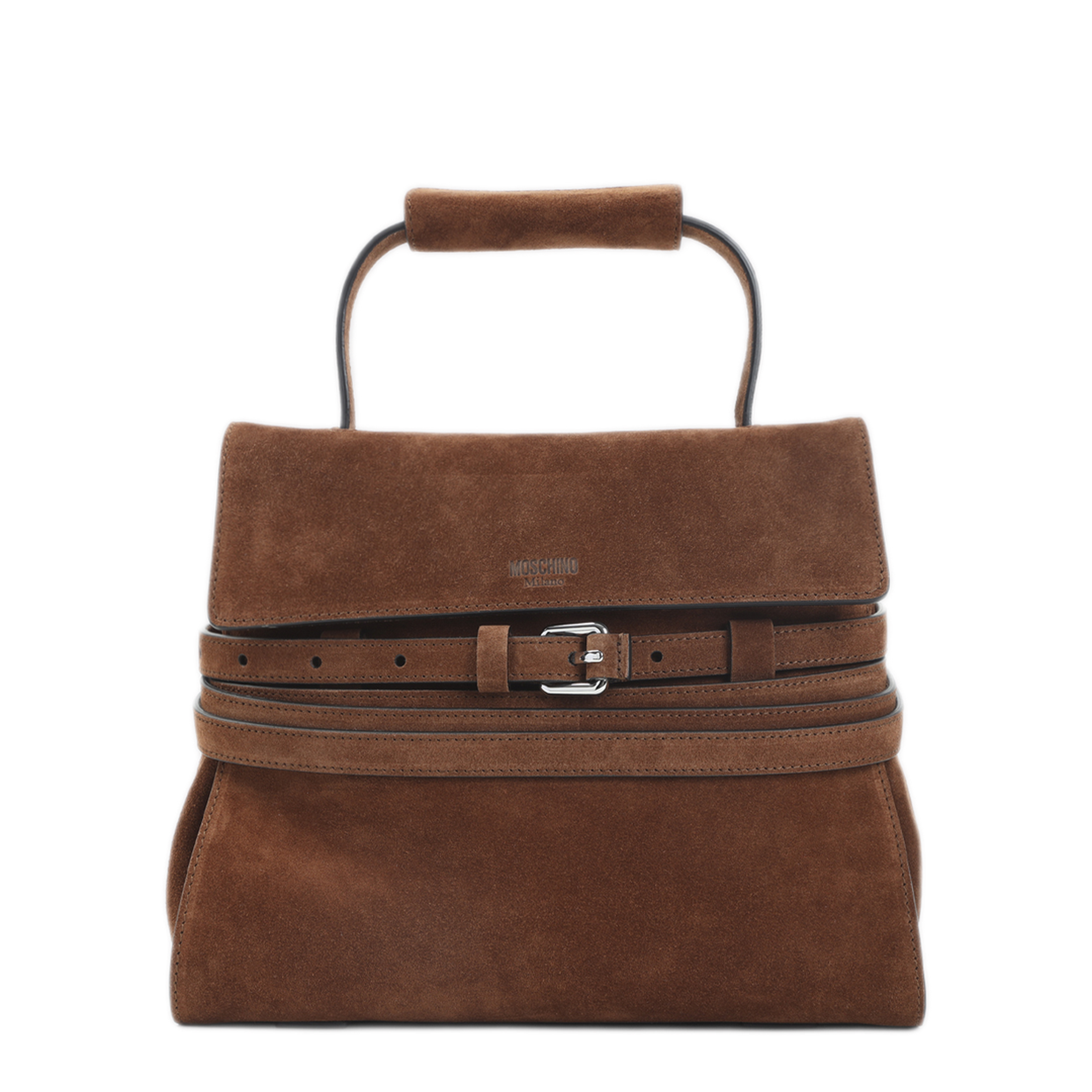 Handle Me Small Suede Hobo Bag - Brown - Image 1