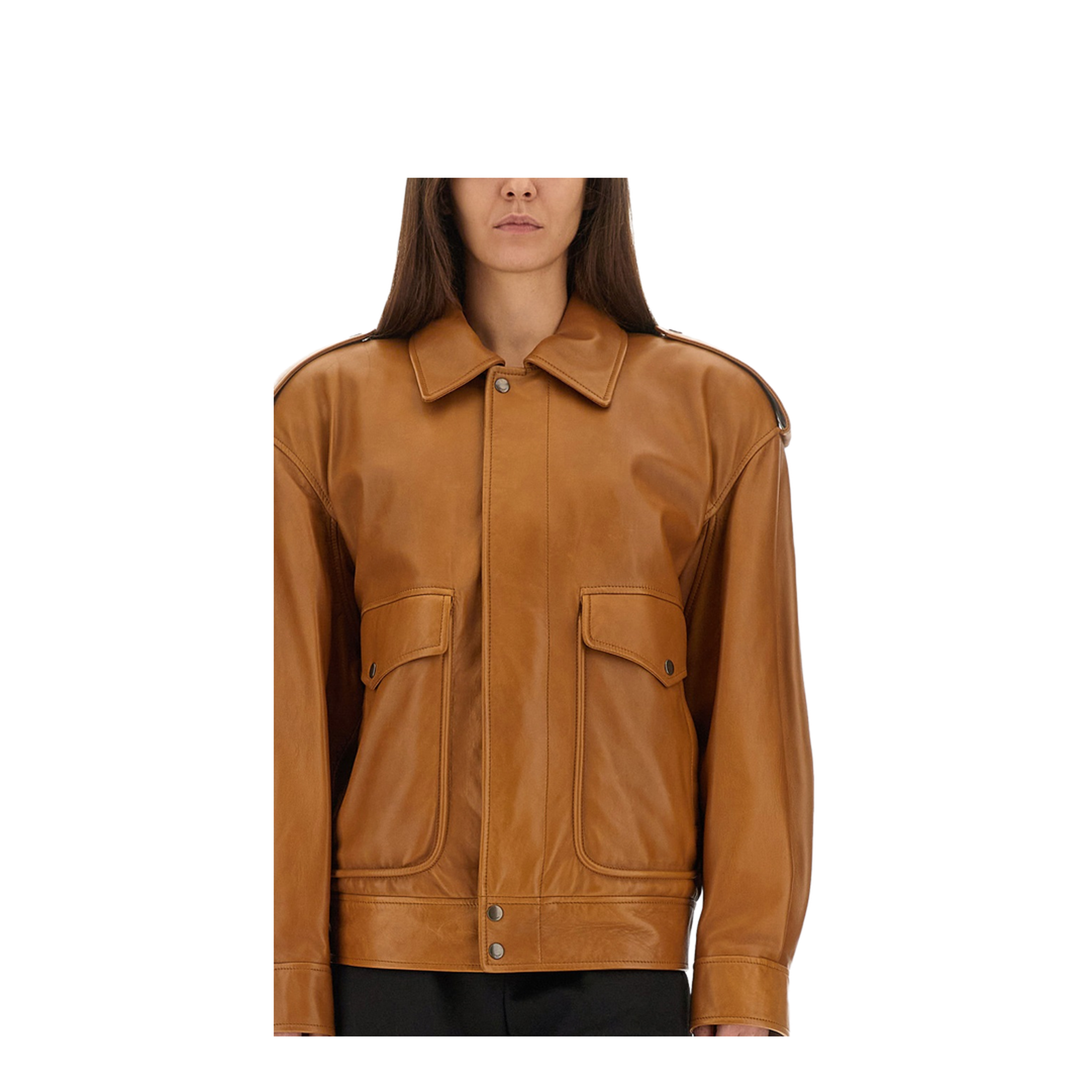 Oversized Leather Jacket - Image 4