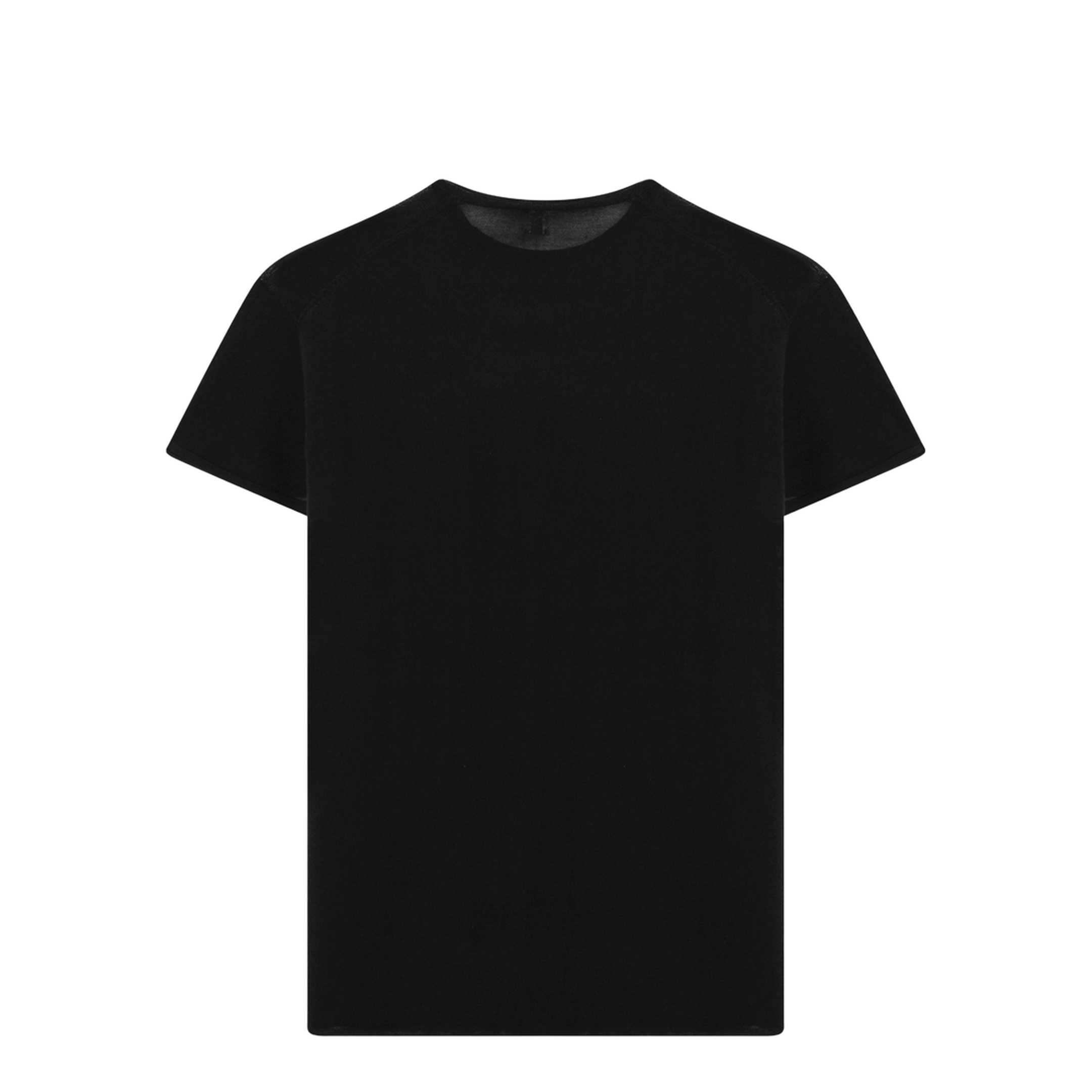 Black Silk Crêpe T-Shirt - Image 2