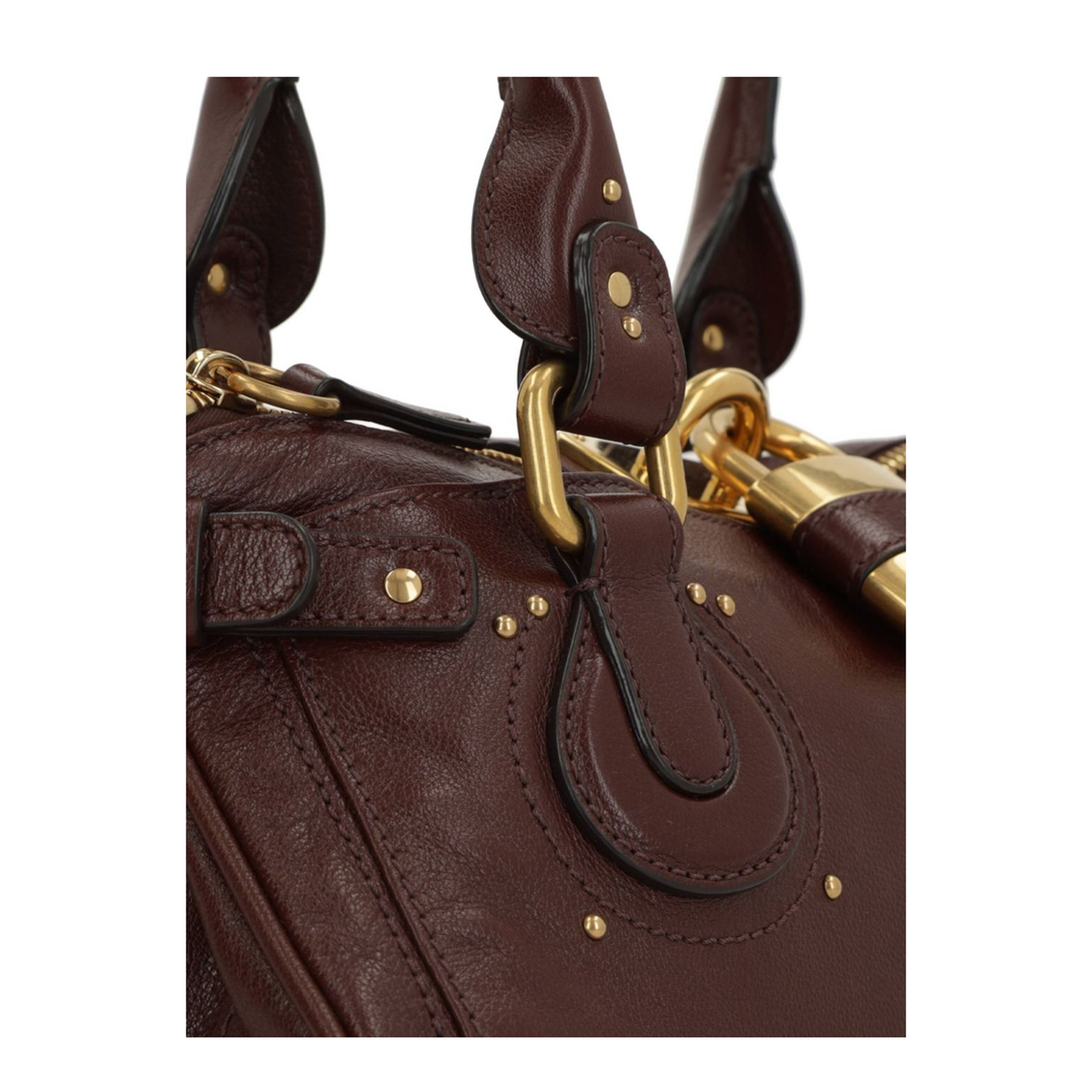 Paddington Buffalo Leather Shoulder Bag - Garnet - Image 2