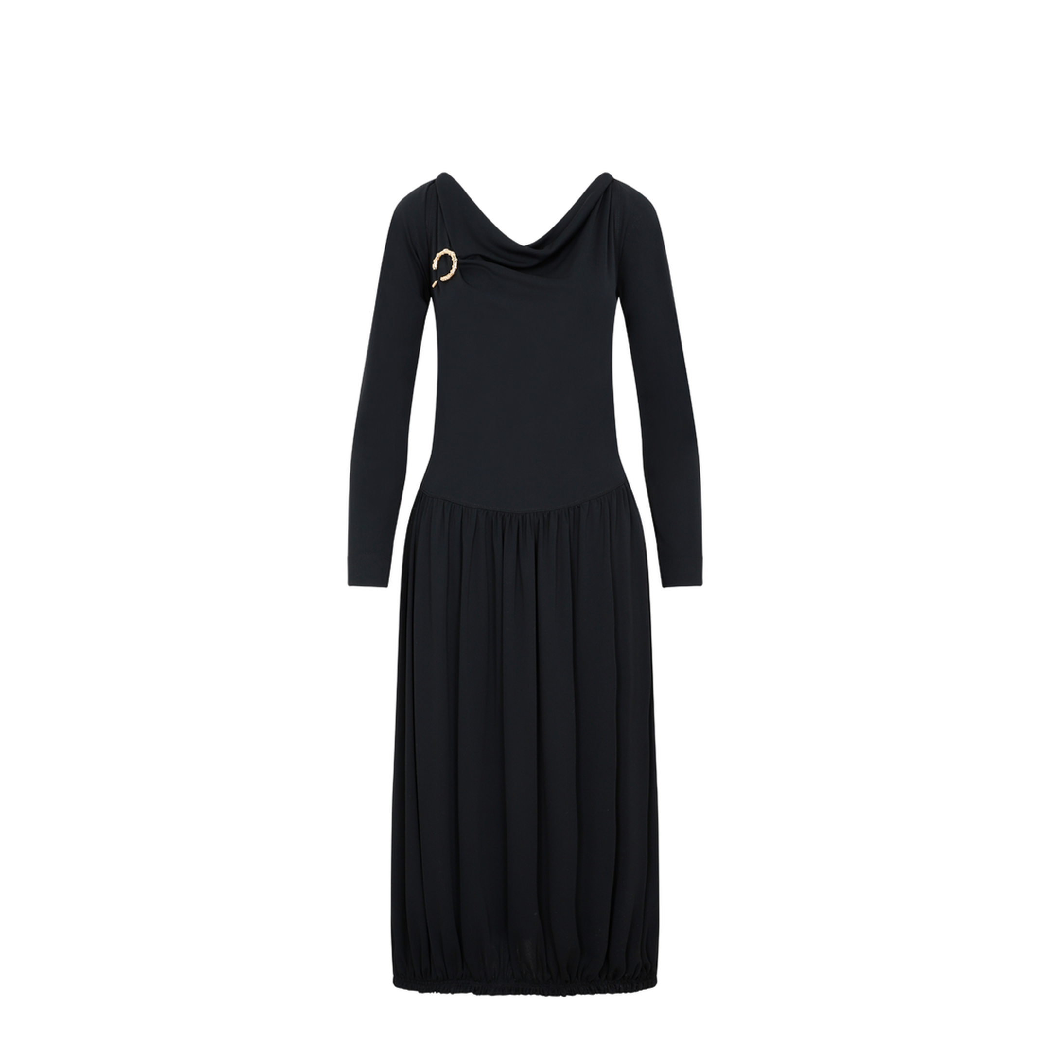 Drape Midi Dress - Image 3