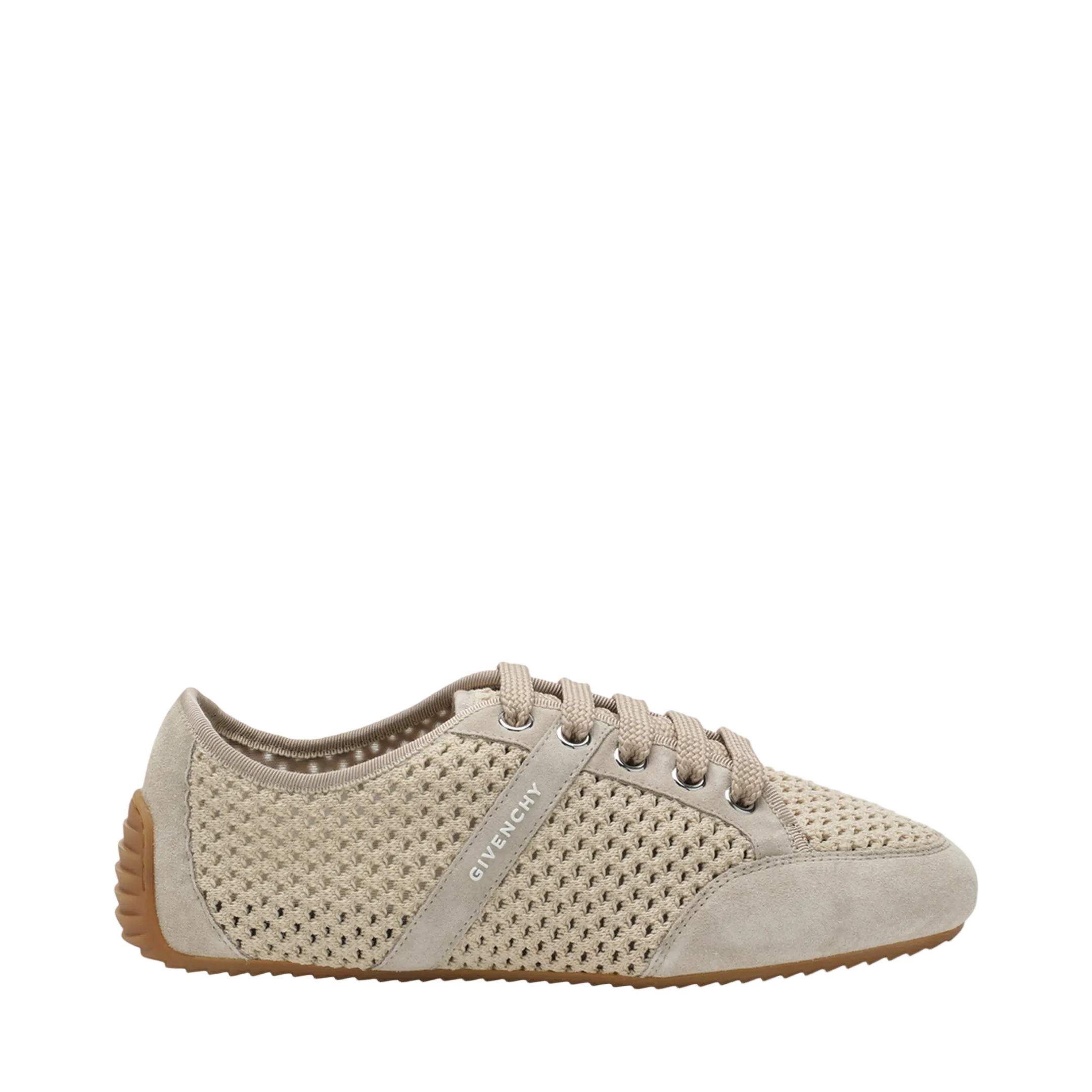 Slim Sneakers In Mesh And Suede - Image 1