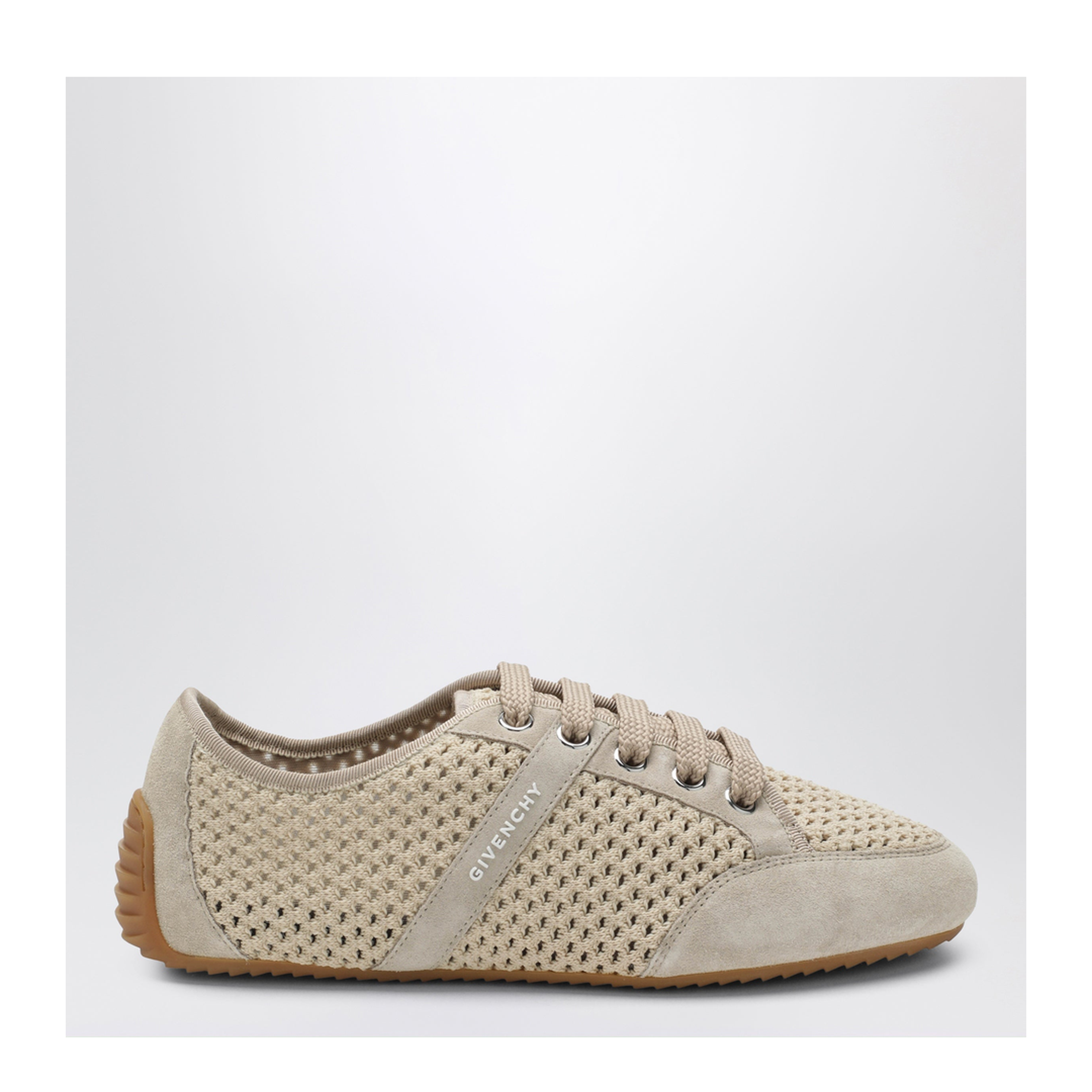 Slim Sneakers In Mesh And Suede - Image 1