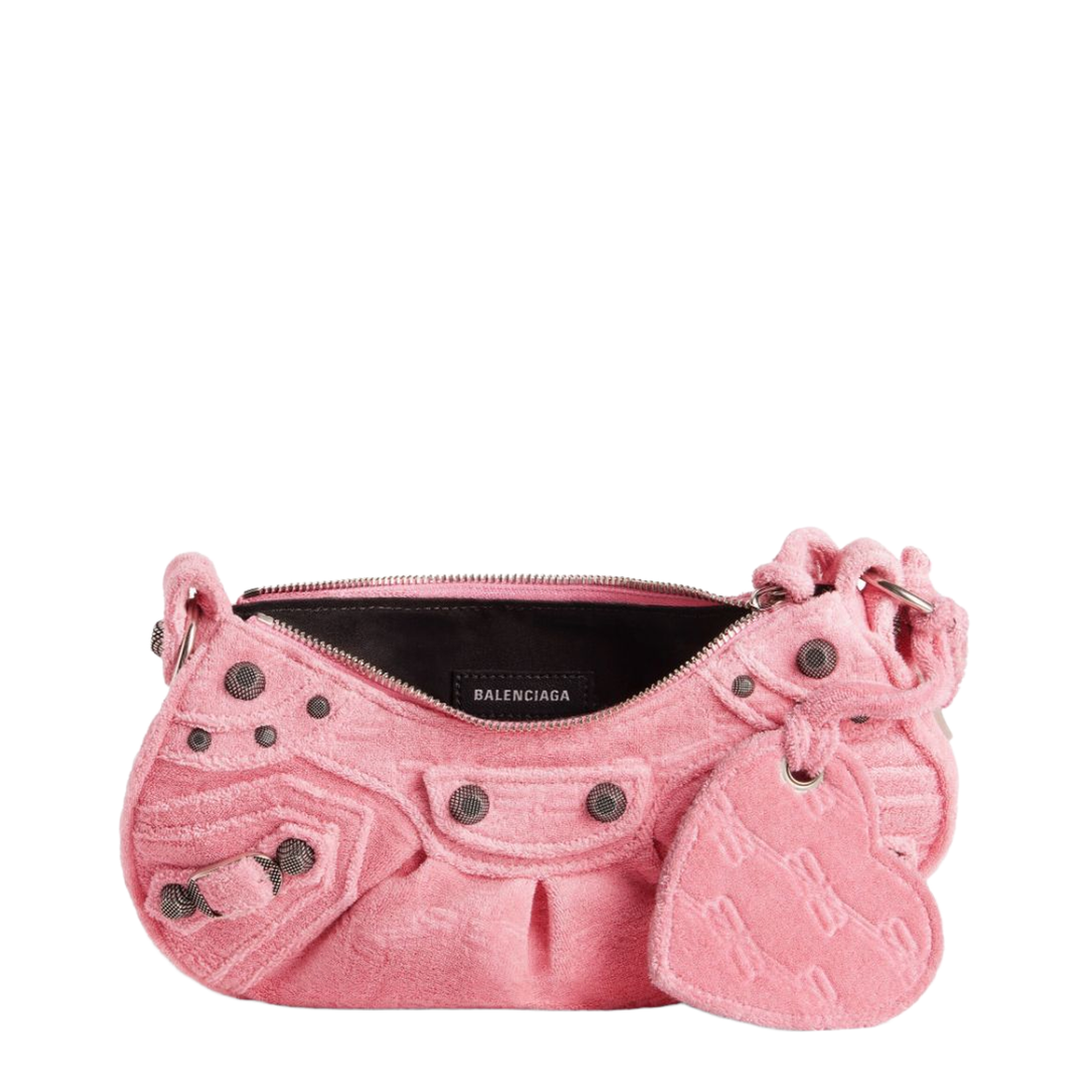 Le Cagole XS Arena Lambskin Shoulder Bag - Light Pink - Image 3