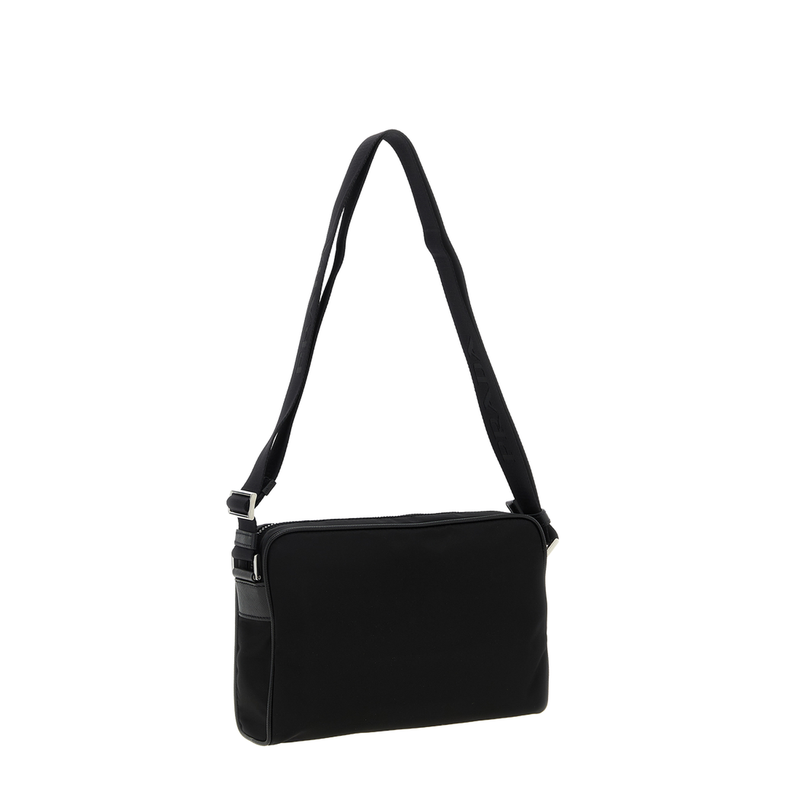 Small Re-Nylon And Saffiano Leather Shoulder Bag - Image 2
