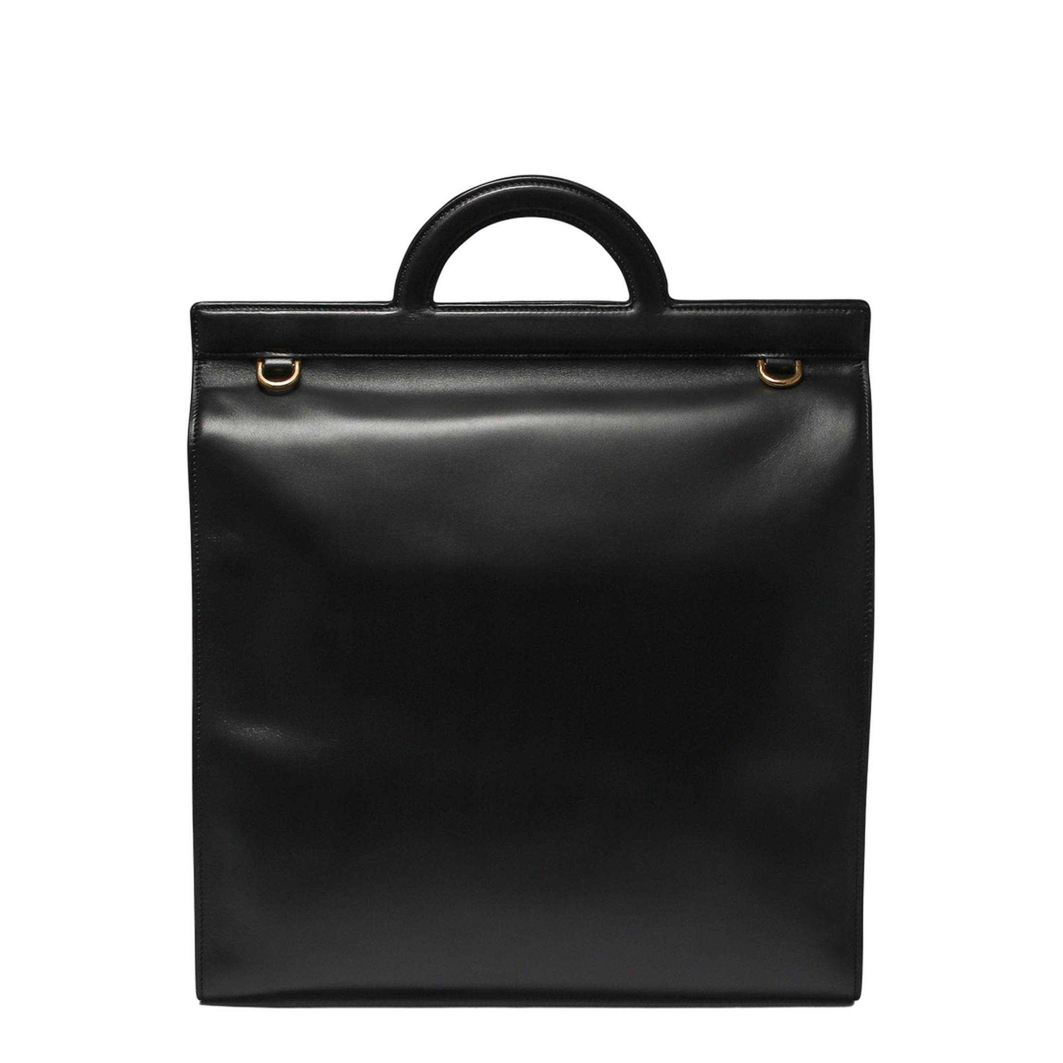 Leather Handbag - Black - Image 3