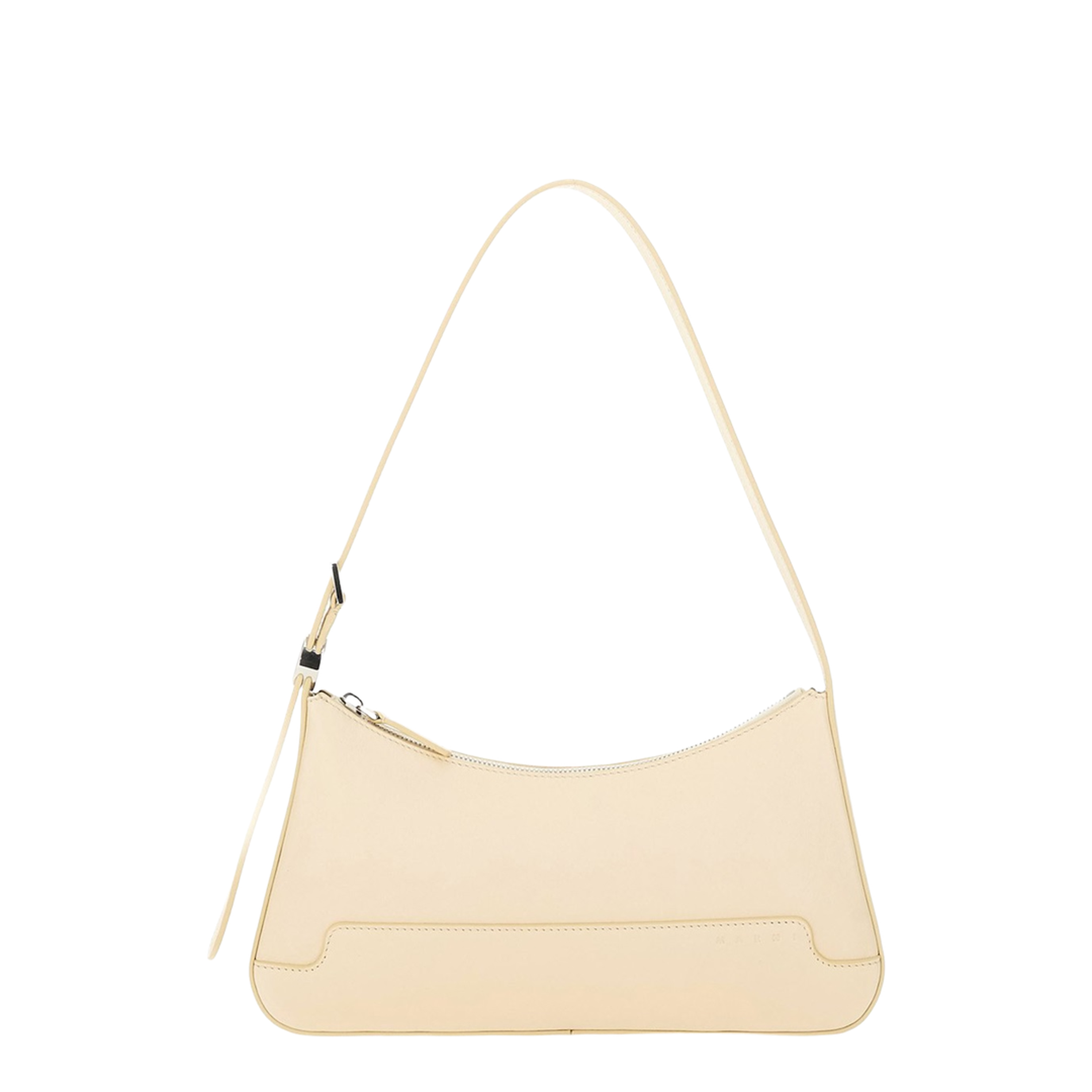 Calfskin Shoulder Bag - Beige - Image 1