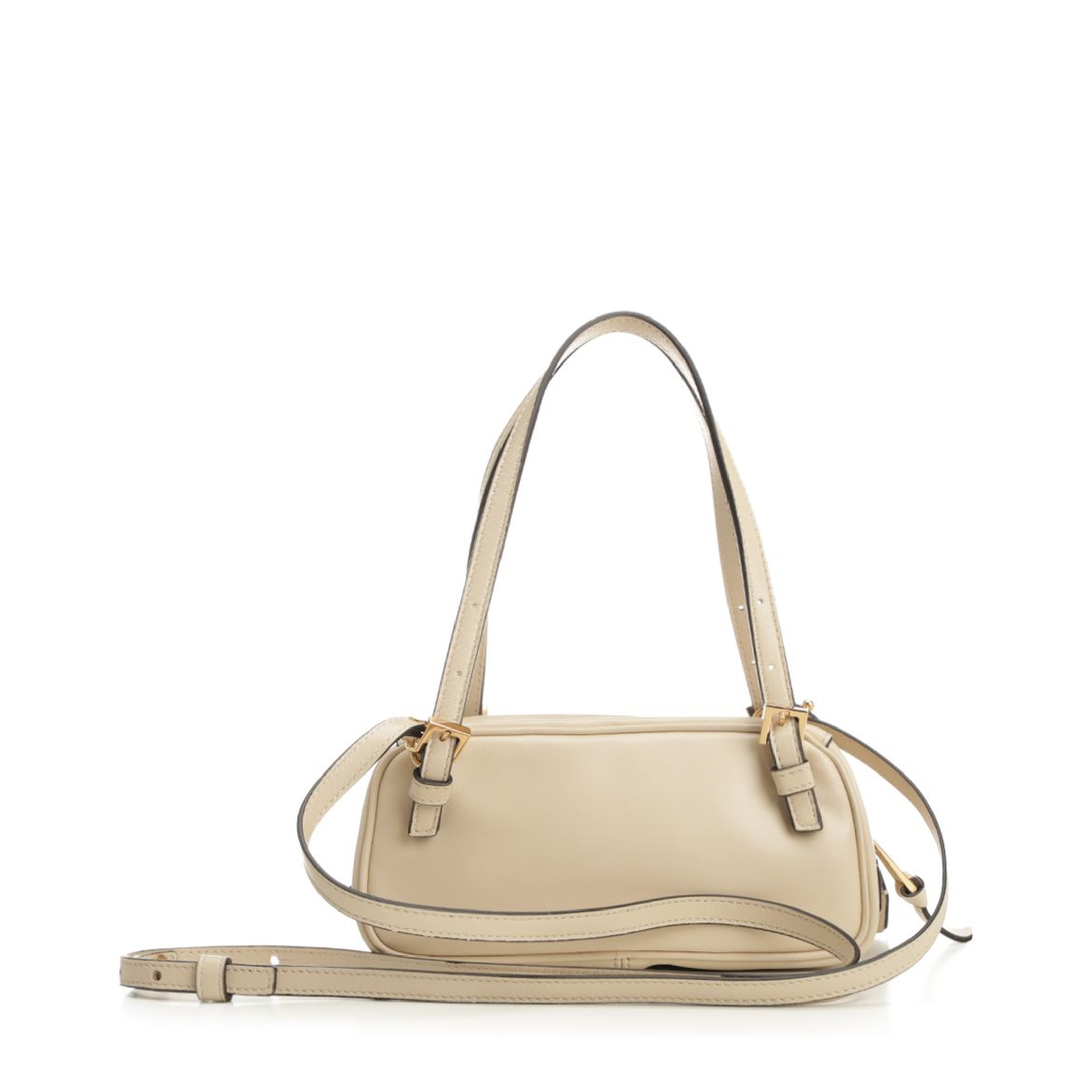 Tag Mini Lambskin Mini Bowling Bag - Cream - Image 3