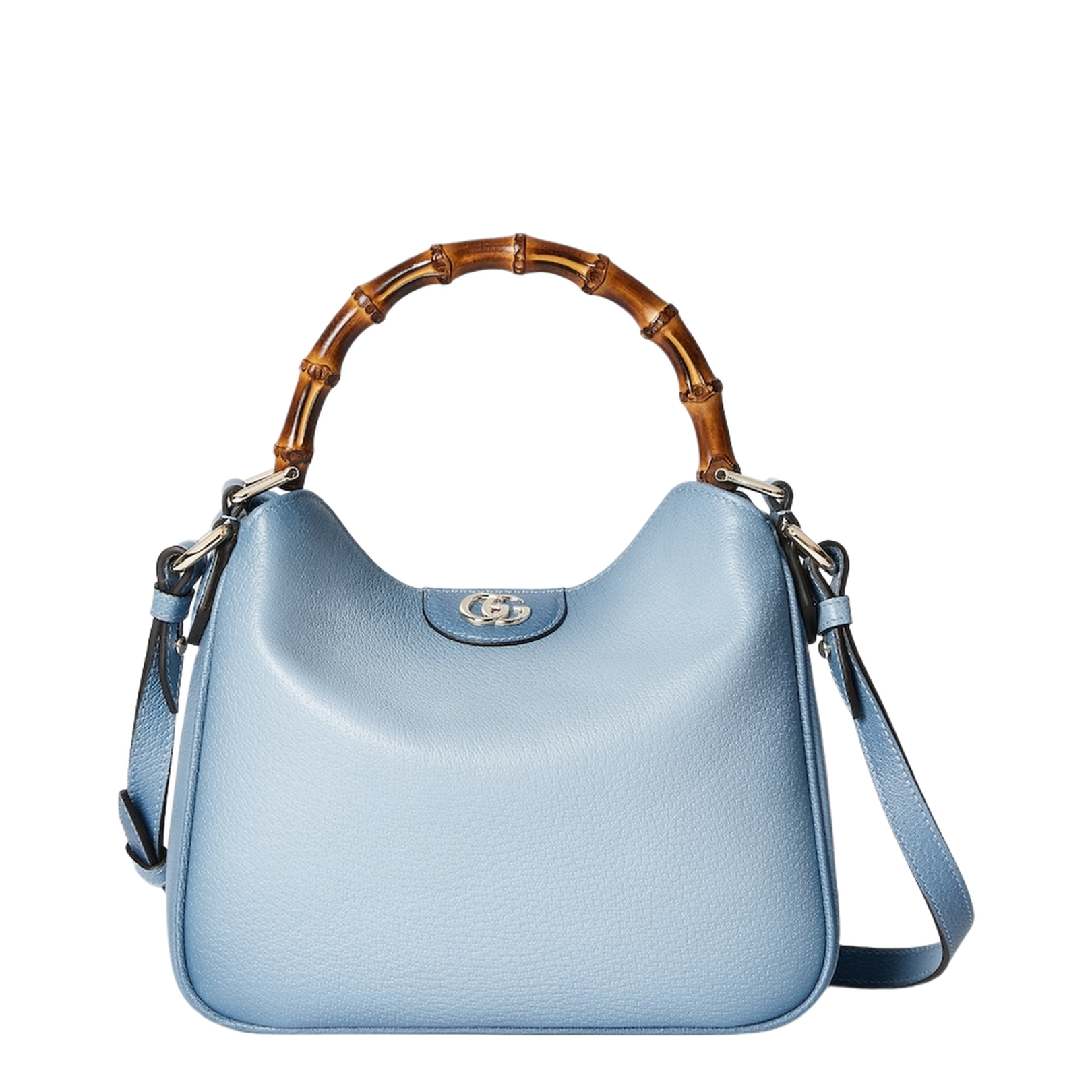 Diana Small Shoulder Bag in Gradient Blue Leather - Image 1