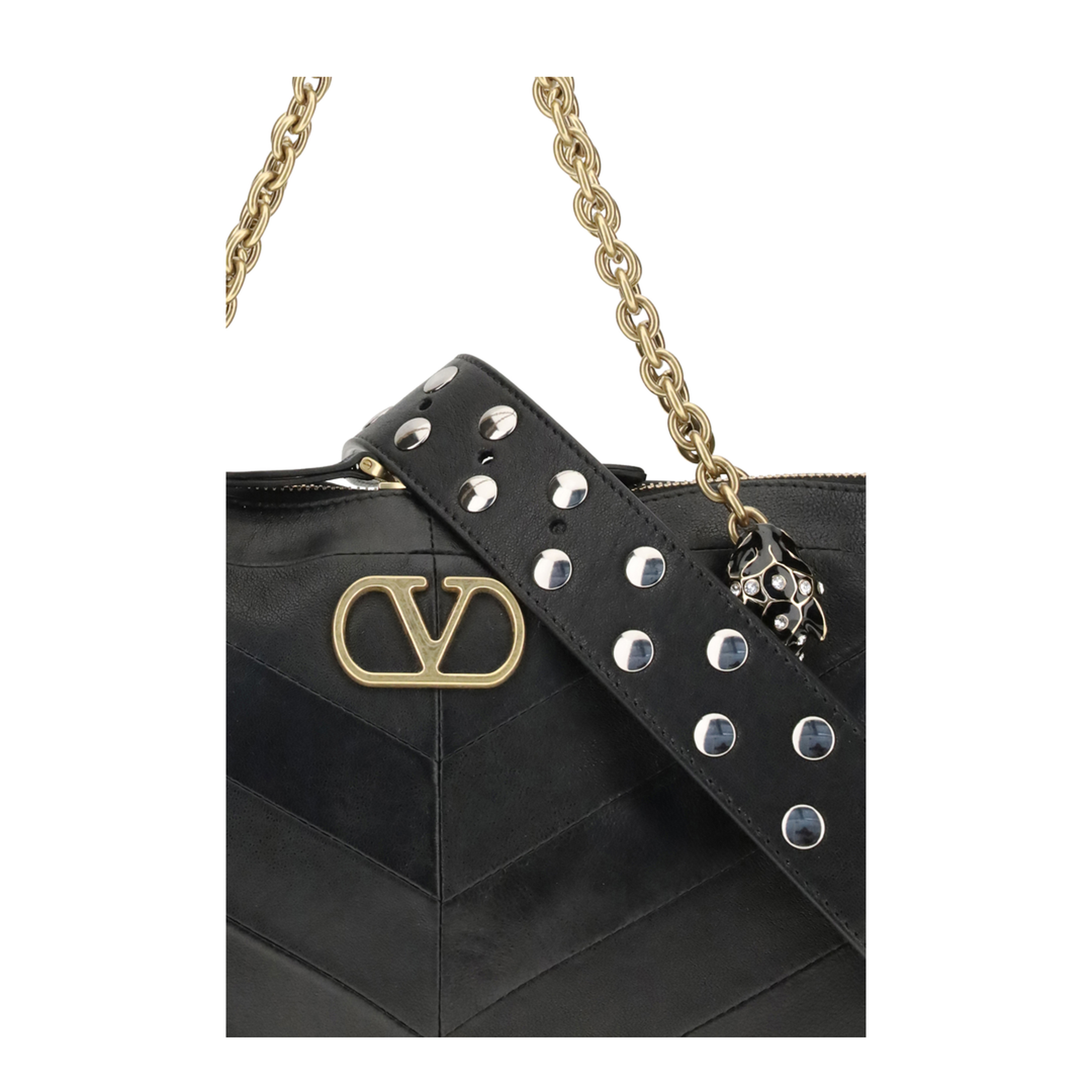 Panthea Chevron Medium Shoulder Bag - Image 4