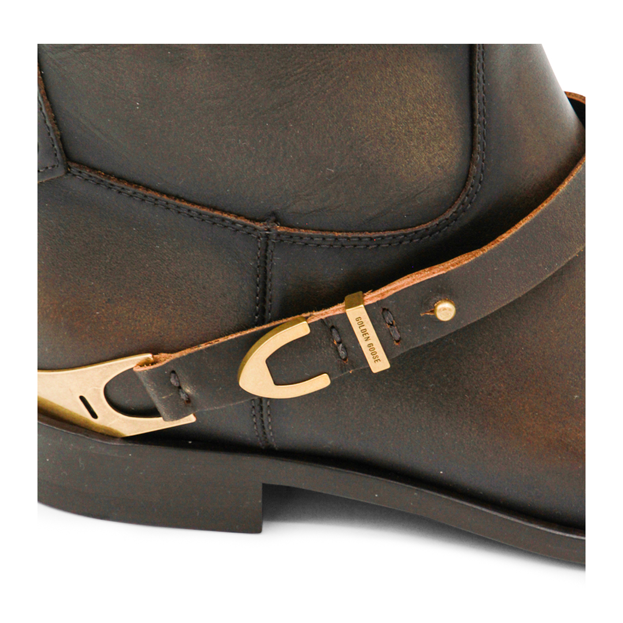 Charlie Dark Brown Leather Boots - Image 7