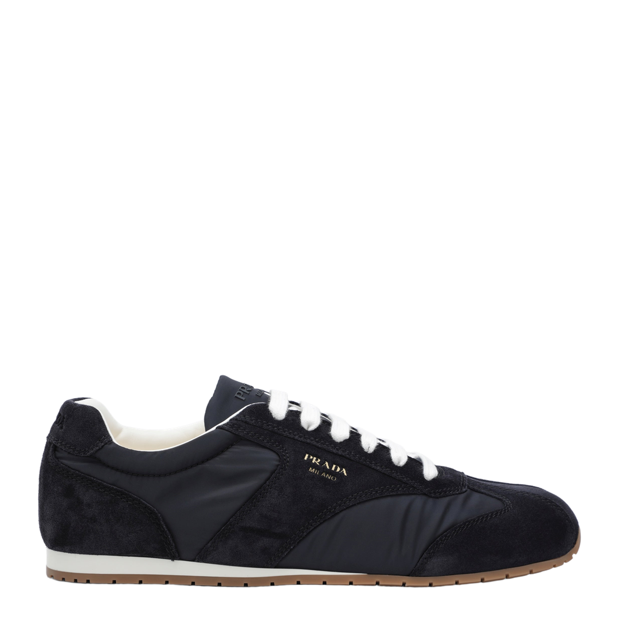 Blue Fabric and Suede Sneakers - Image 1