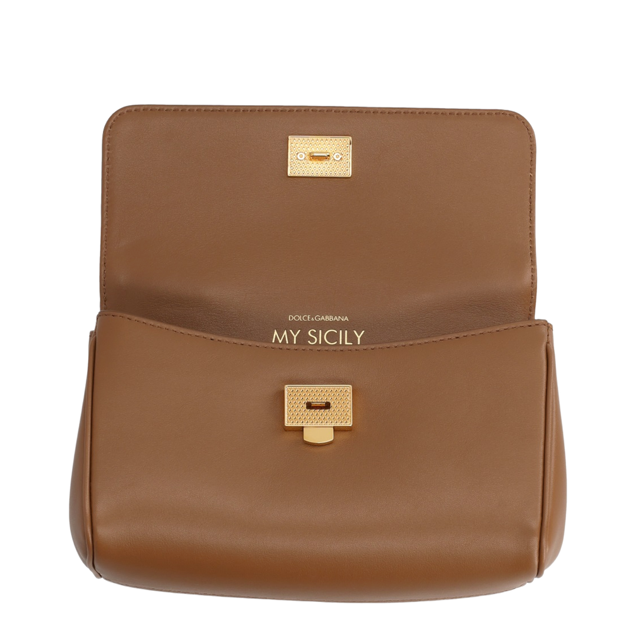 My Sicily Mini Plongé Calfskin Handbag - Brown - Image 3