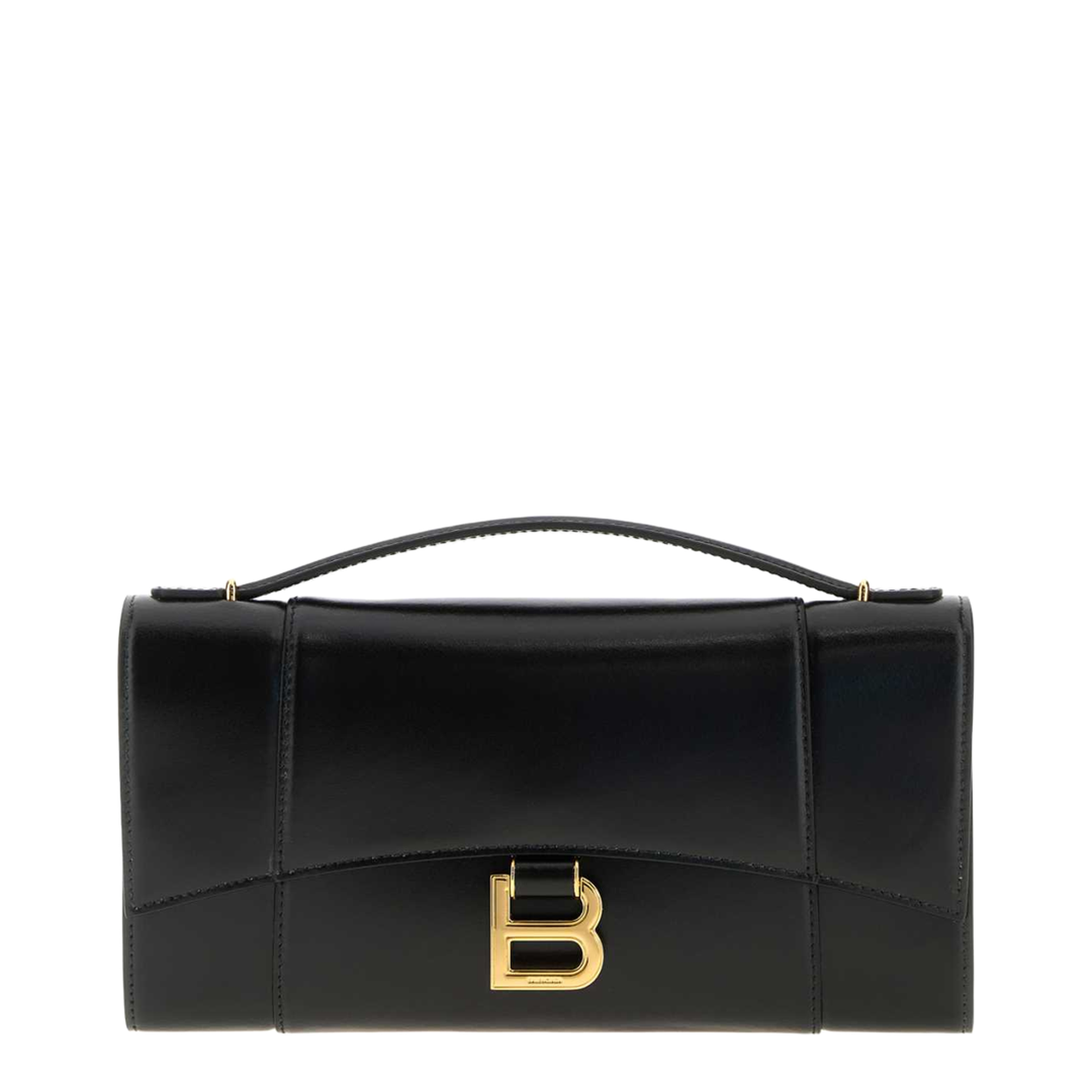 Hourglass Calfskin Pochette - Black - Image 3