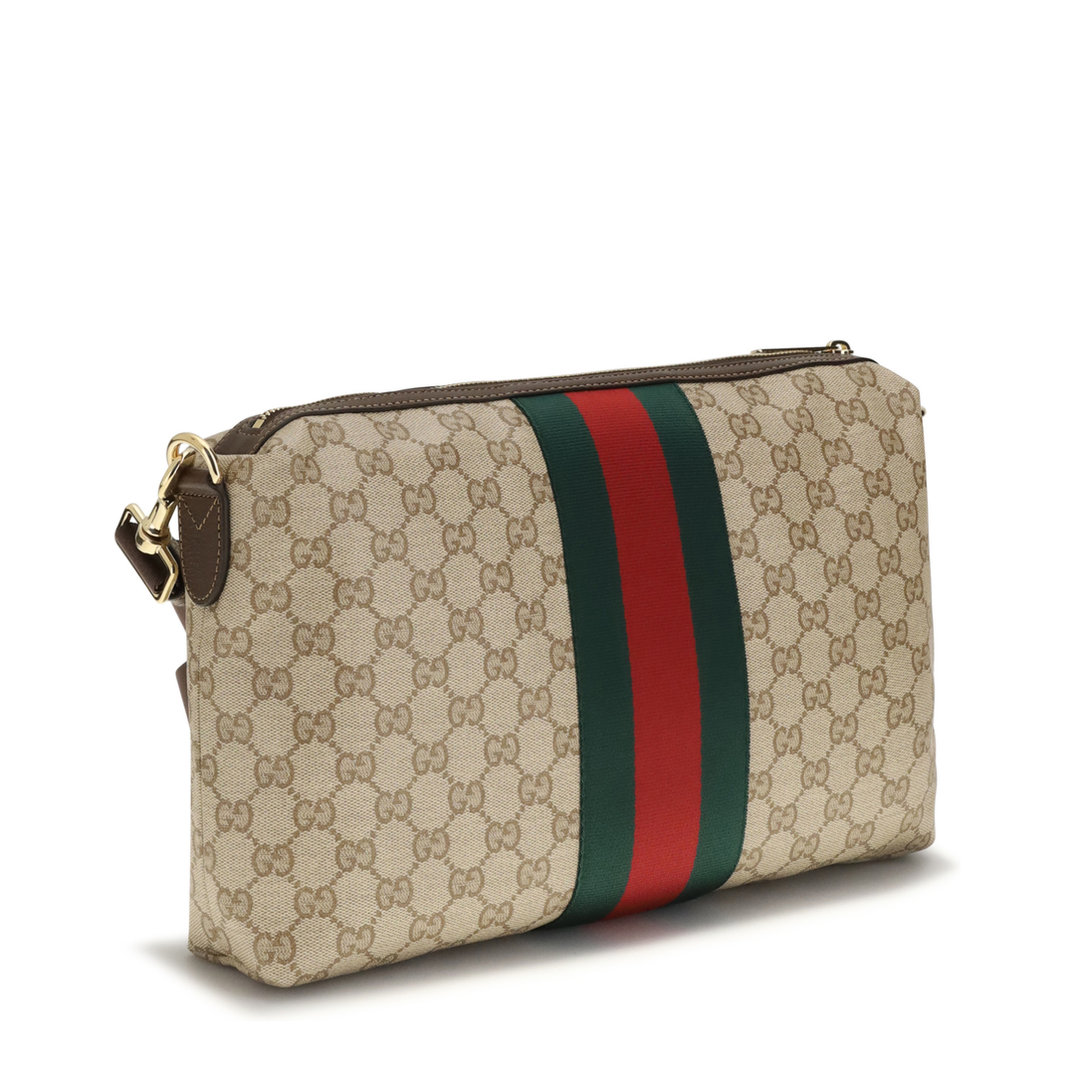Medium GG Shoulder Bag with Web Stripe - Image 3
