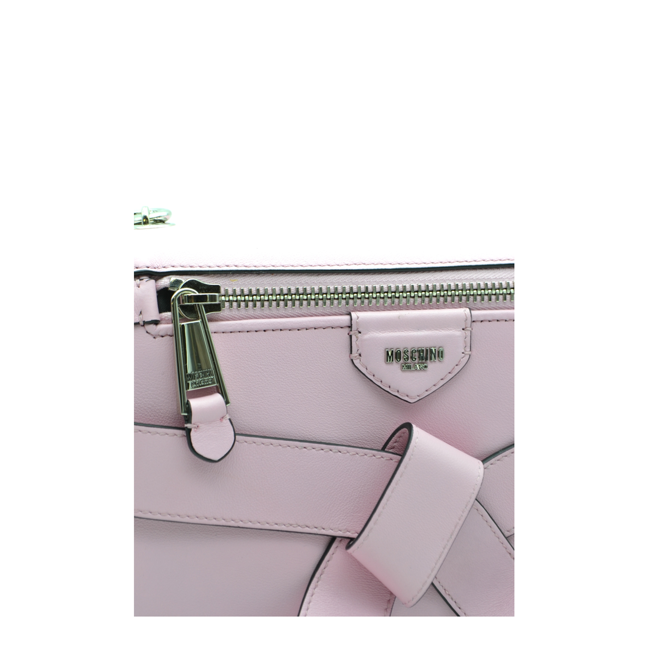 Tie Me Small Leather Hand Bag - Confetti pink - Image 5
