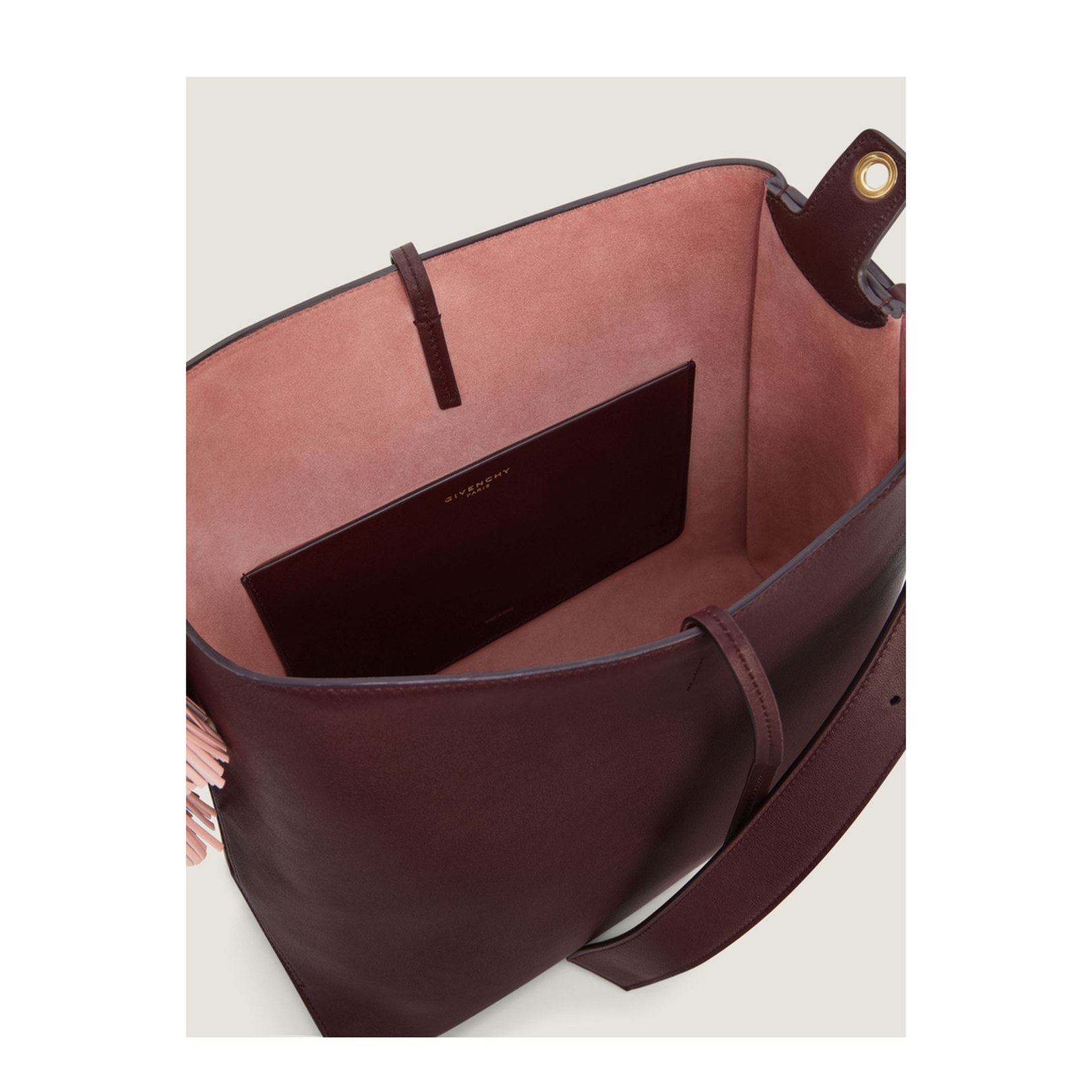 Medium Day Hobo Bag in Burgundy - Image 4