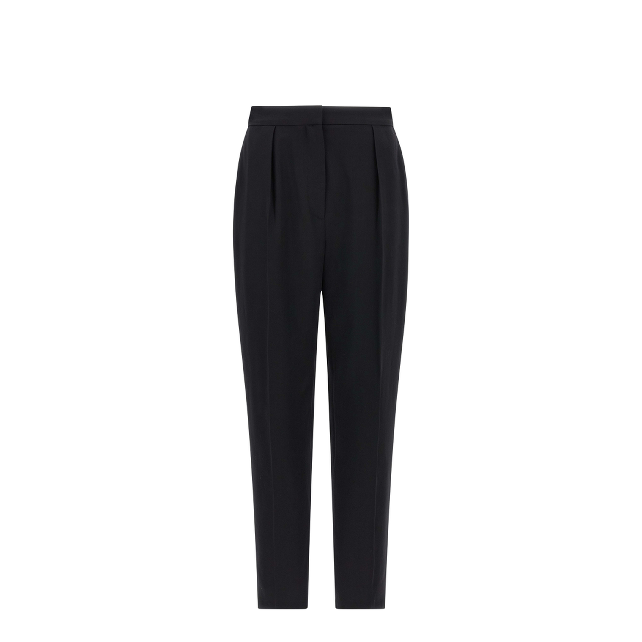 High Waist Tailored Grain De Poudre Pants - Image 5